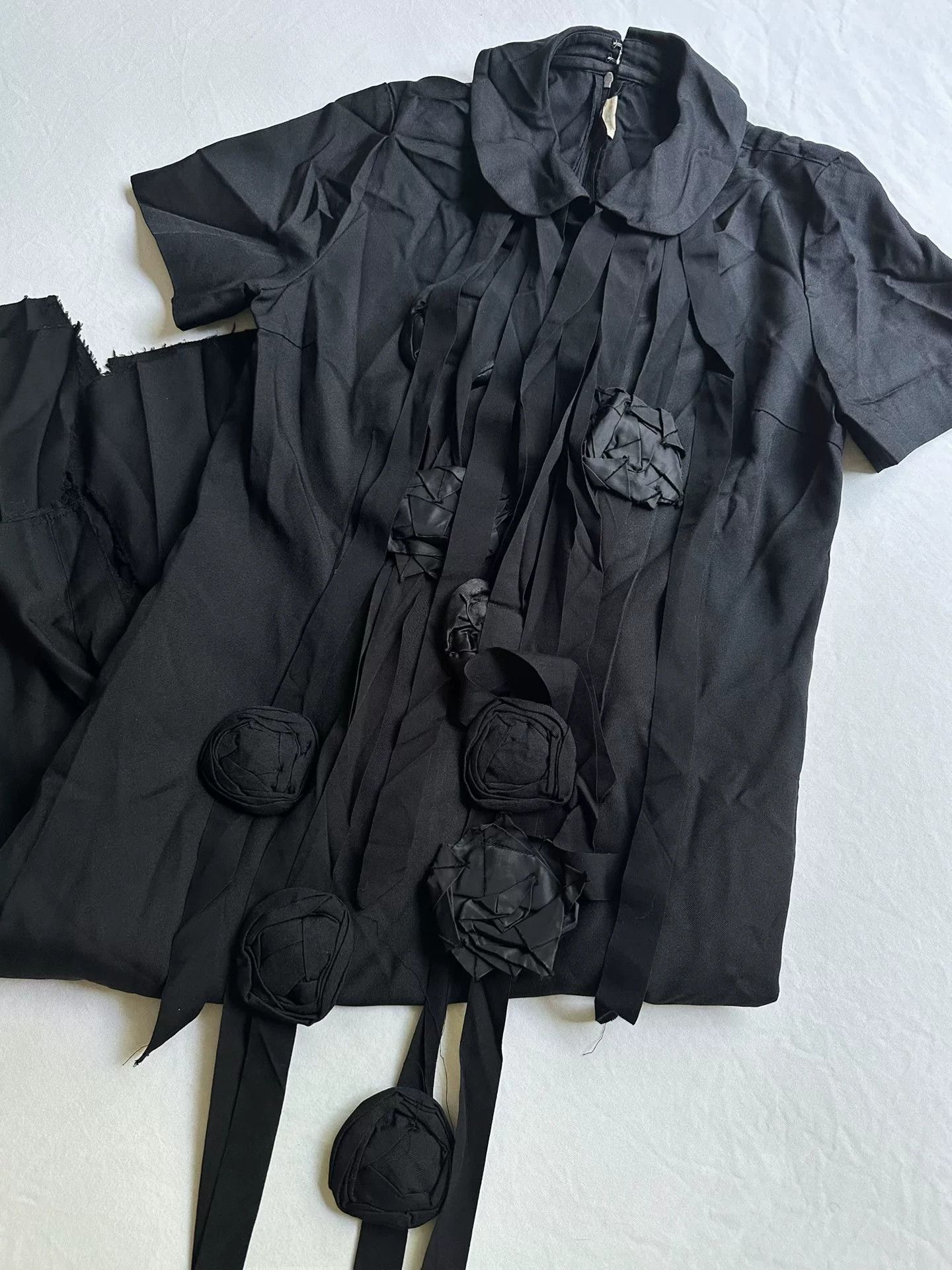 Rei Kawakubo Comme des Garcons Torn Rose Dress Size M / US 6-8 / IT 42-44 - 7 Thumbnail