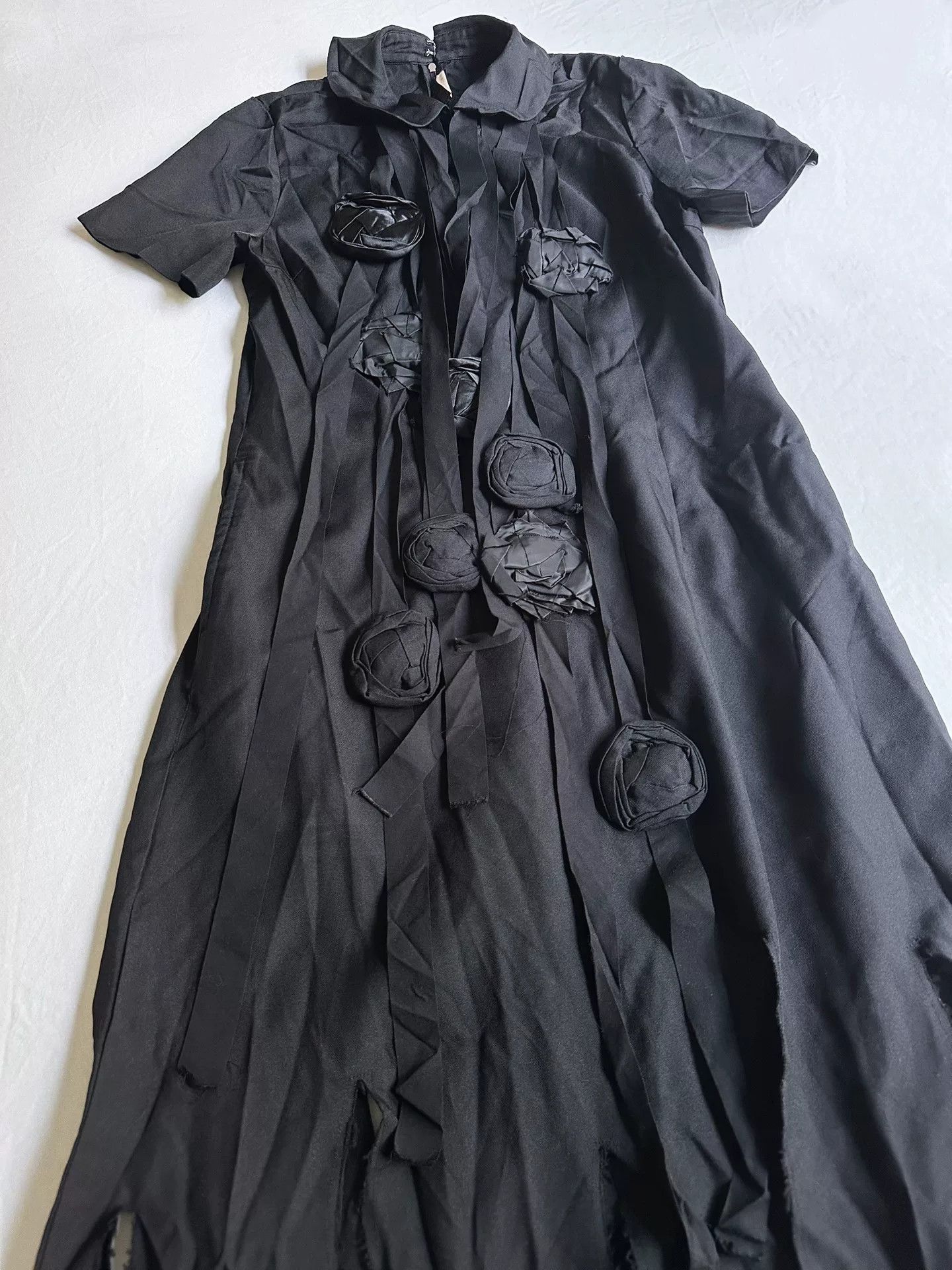 Rei Kawakubo Comme des Garcons Torn Rose Dress Size M / US 6-8 / IT 42-44 - 2 Thumbnail