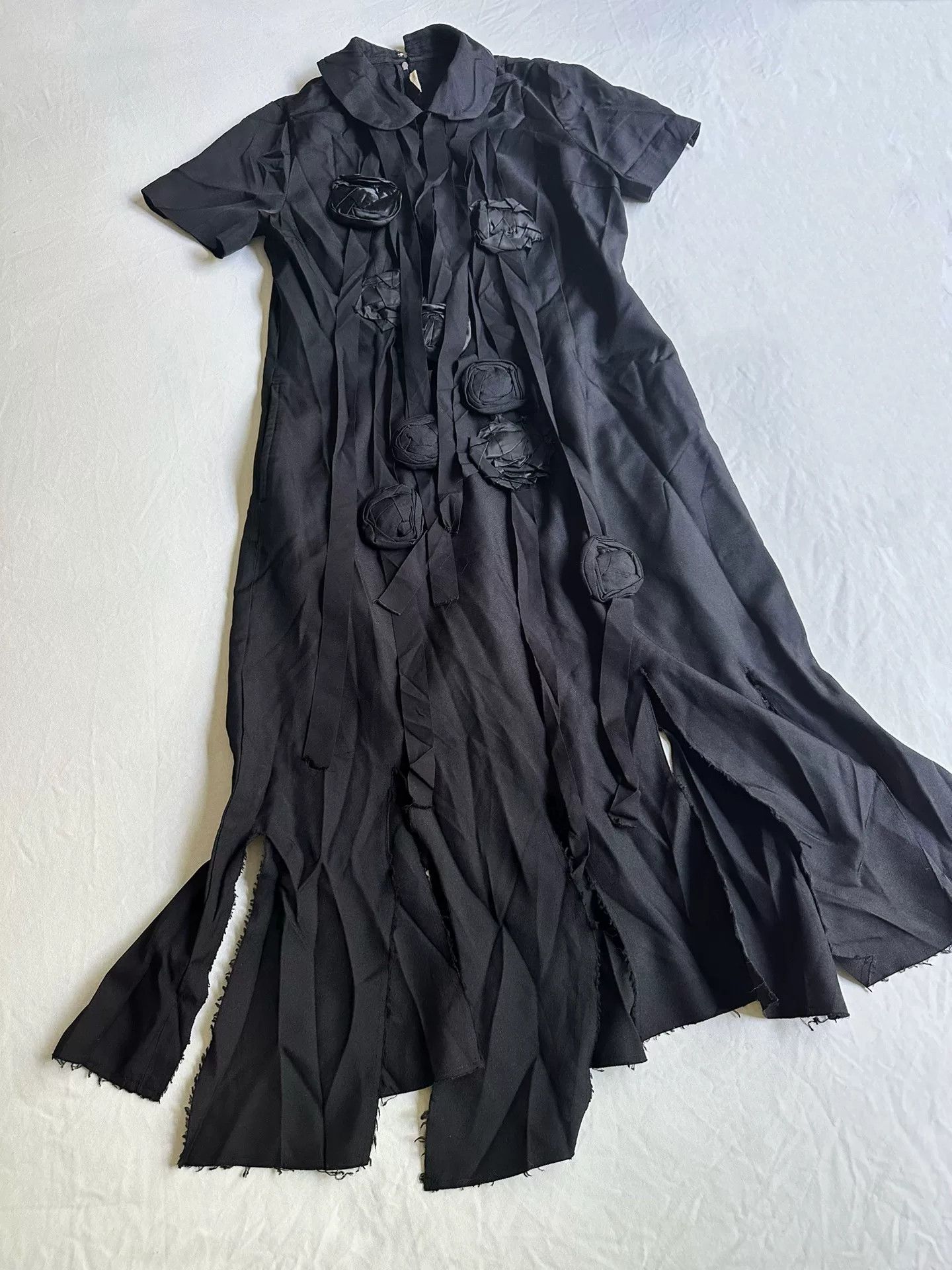 Rei Kawakubo Comme des Garcons Torn Rose Dress Size M / US 6-8 / IT 42-44 - 6 Thumbnail