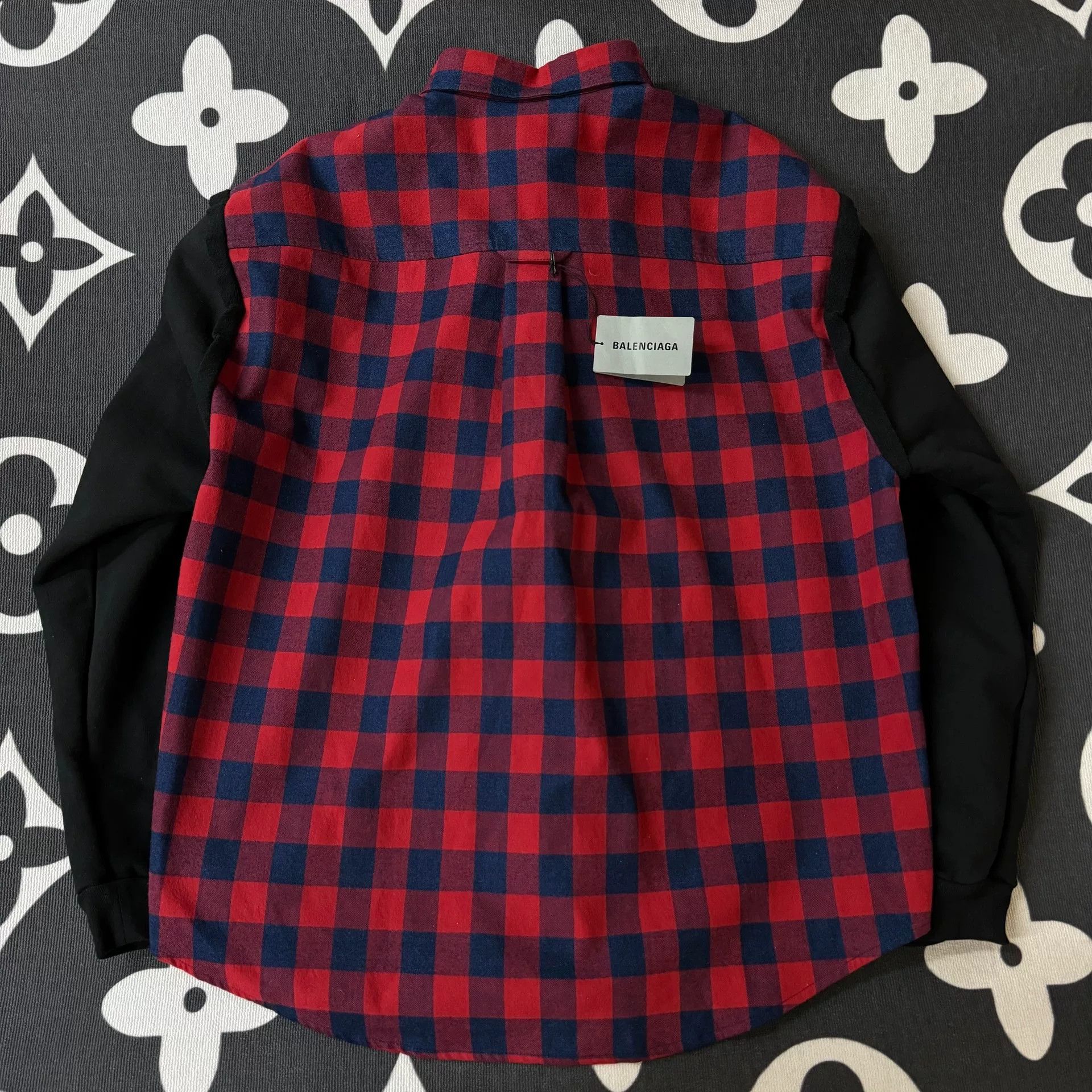 Balenciaga Balenciaga Red Black Check Shirt Size US M / EU 48-50 / 2 - 2 Thumbnail