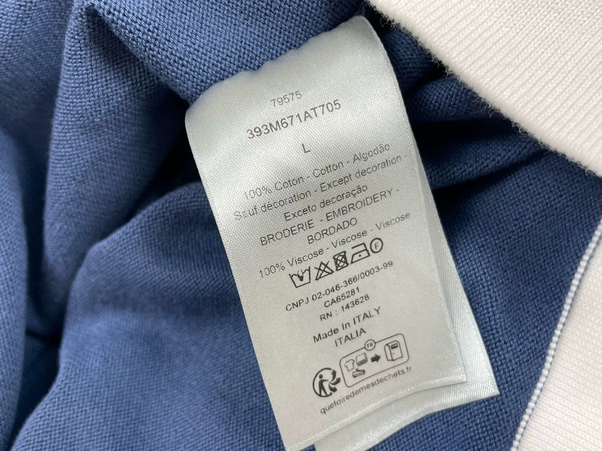 Dior Dior x Denim Tears Embroidered Logo Knit Top Size US L / EU 52-54 / 3 - 6 Thumbnail