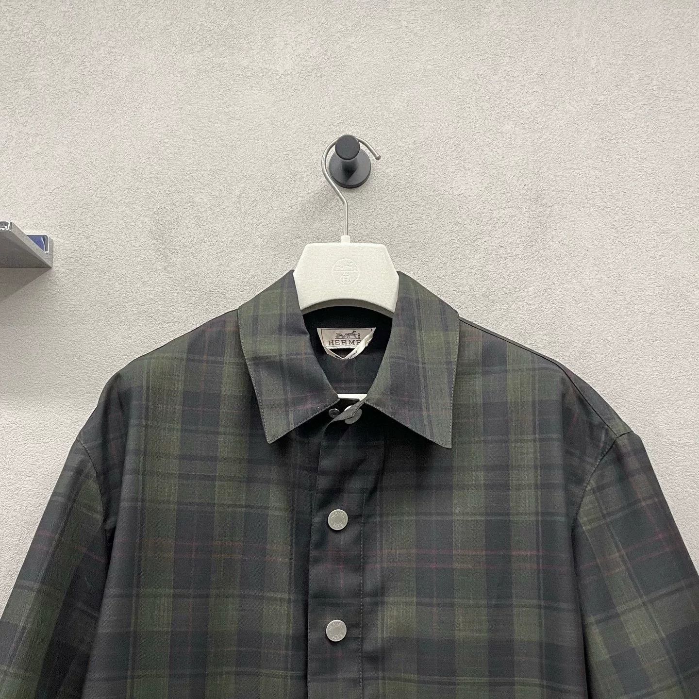 Hermes Hermes Checkered Short-Sleeve Shirt Size US M / EU 48-50 / 2 - 6 Thumbnail