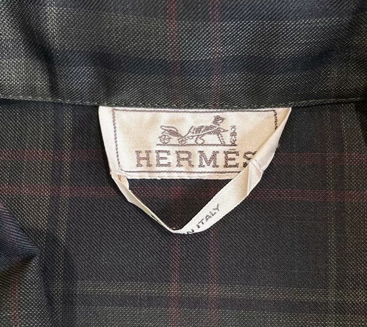 Hermes Hermes Checkered Short-Sleeve Shirt Size US M / EU 48-50 / 2 - 5 Thumbnail
