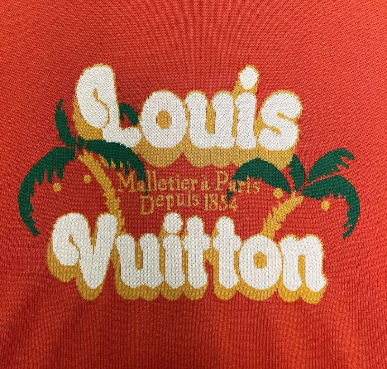 Louis Vuitton Louis Vuitton Orange Coconut Tree Knit Top Size US M / EU 48-50 / 2 - 3 Thumbnail