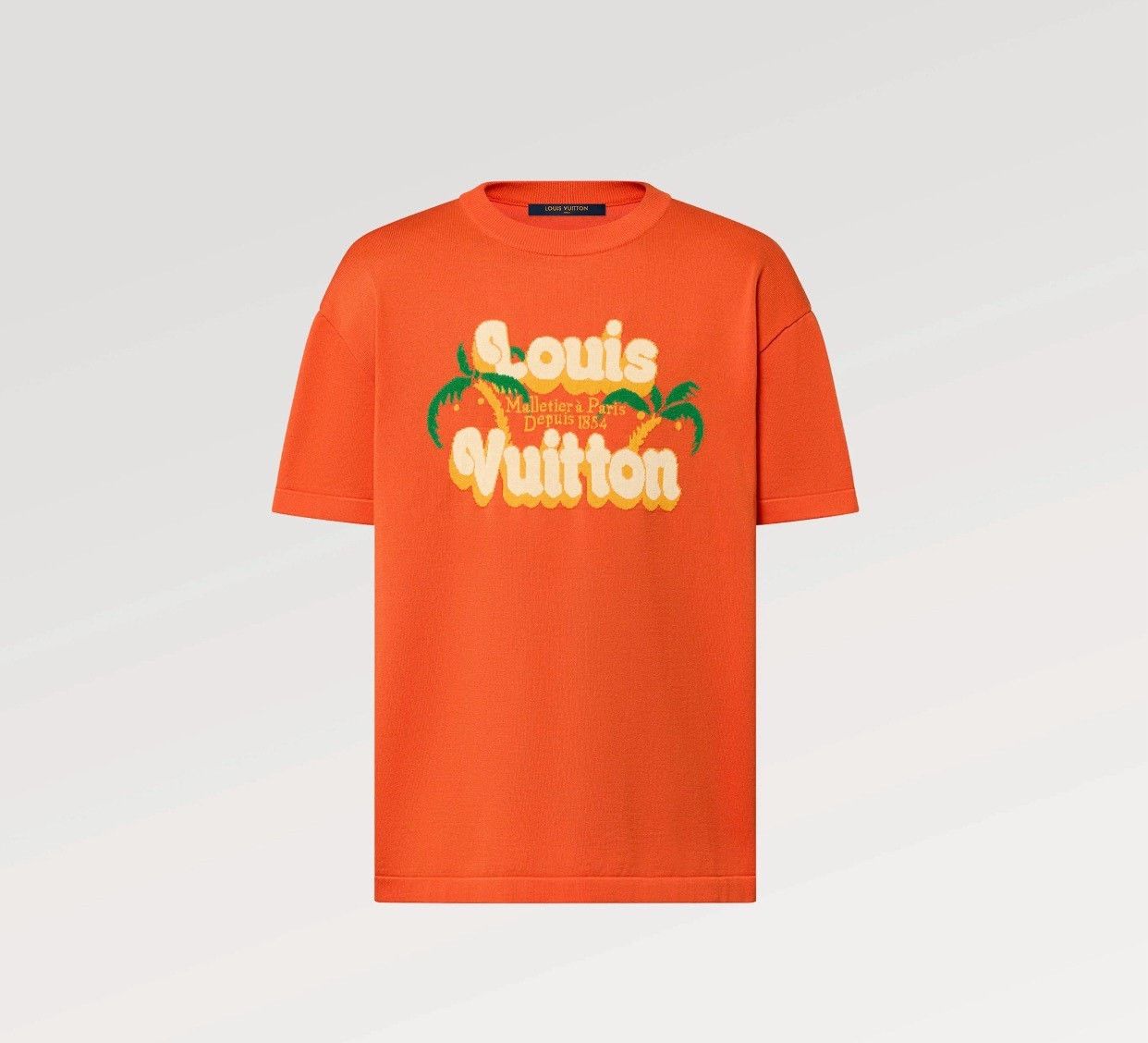 Louis Vuitton Louis Vuitton Orange Coconut Tree Knit Top Size US M / EU 48-50 / 2 - 5 Thumbnail