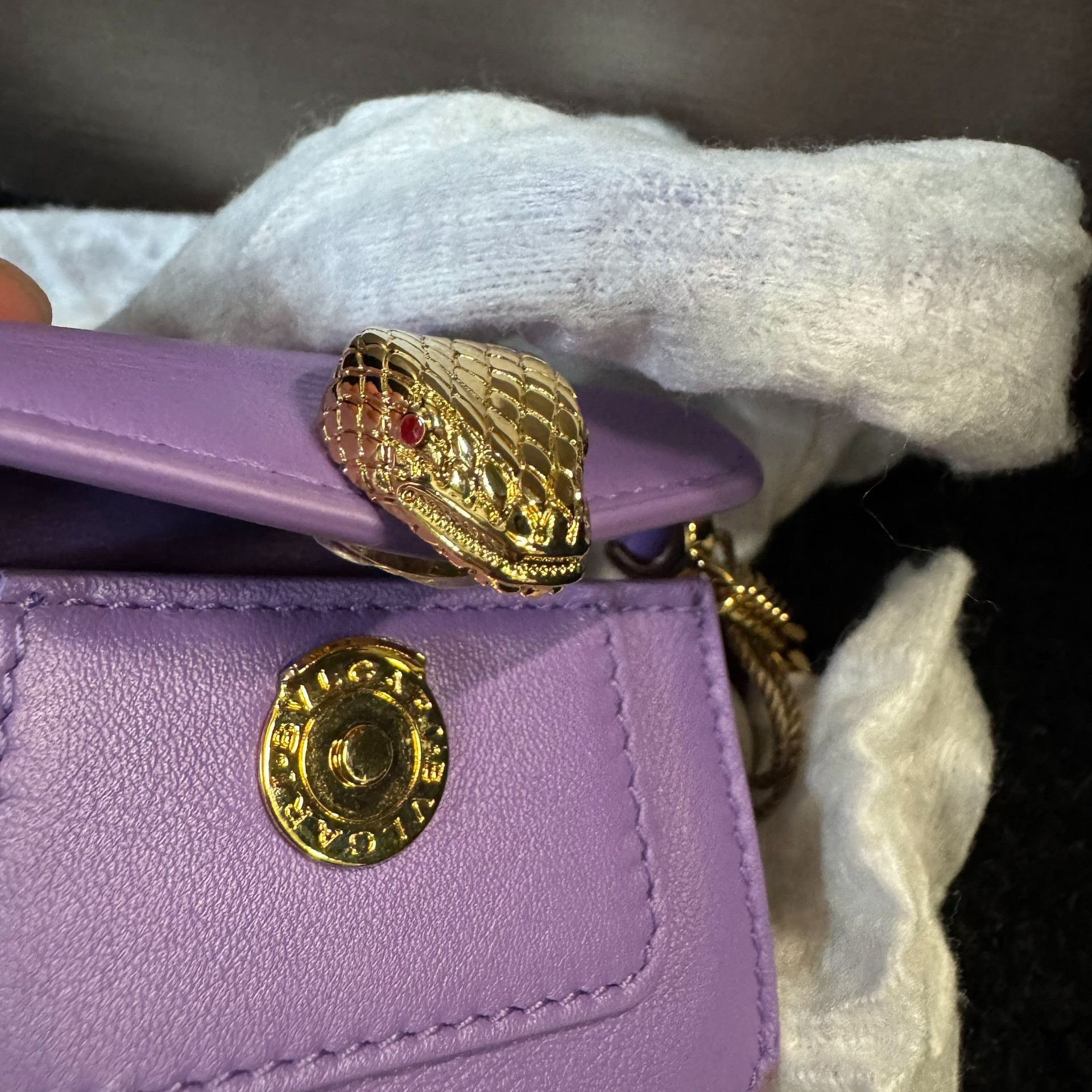 Bvlgari BVLGARI Purple Mini Crossbody Bag Size ONE SIZE - 9 Thumbnail
