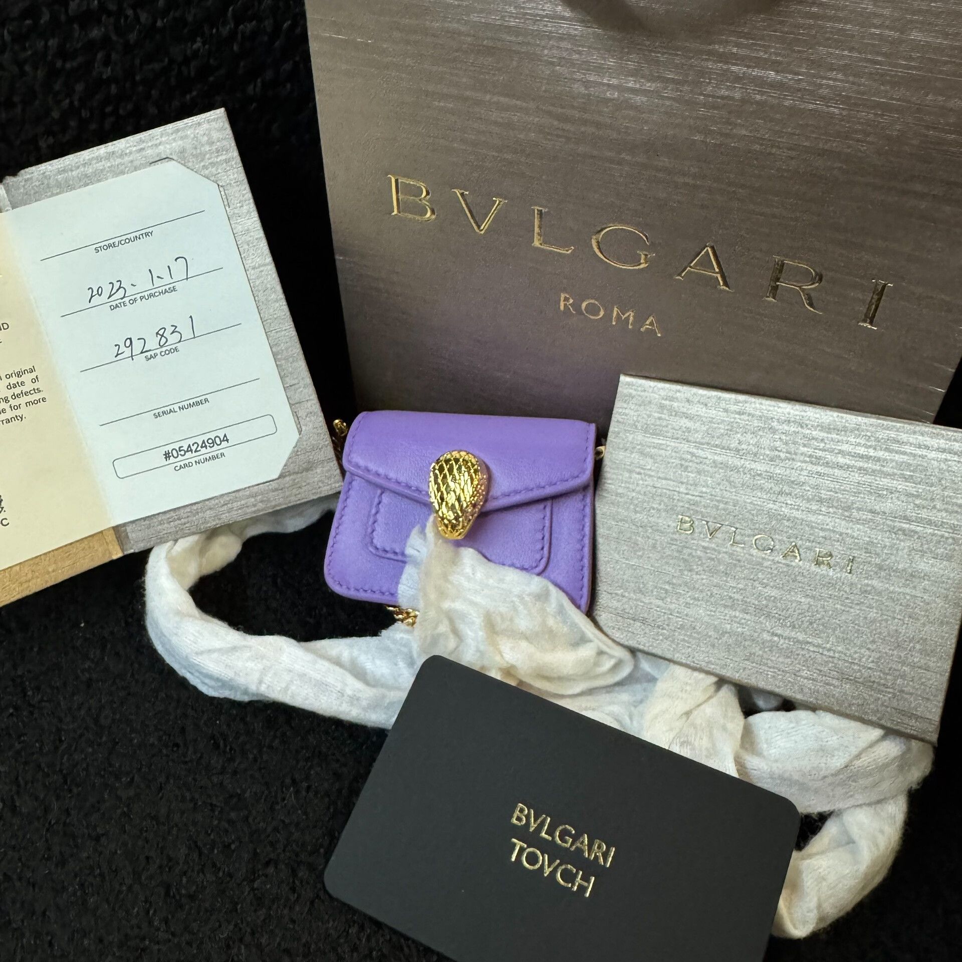 Bvlgari BVLGARI Purple Mini Crossbody Bag Size ONE SIZE - 5 Thumbnail