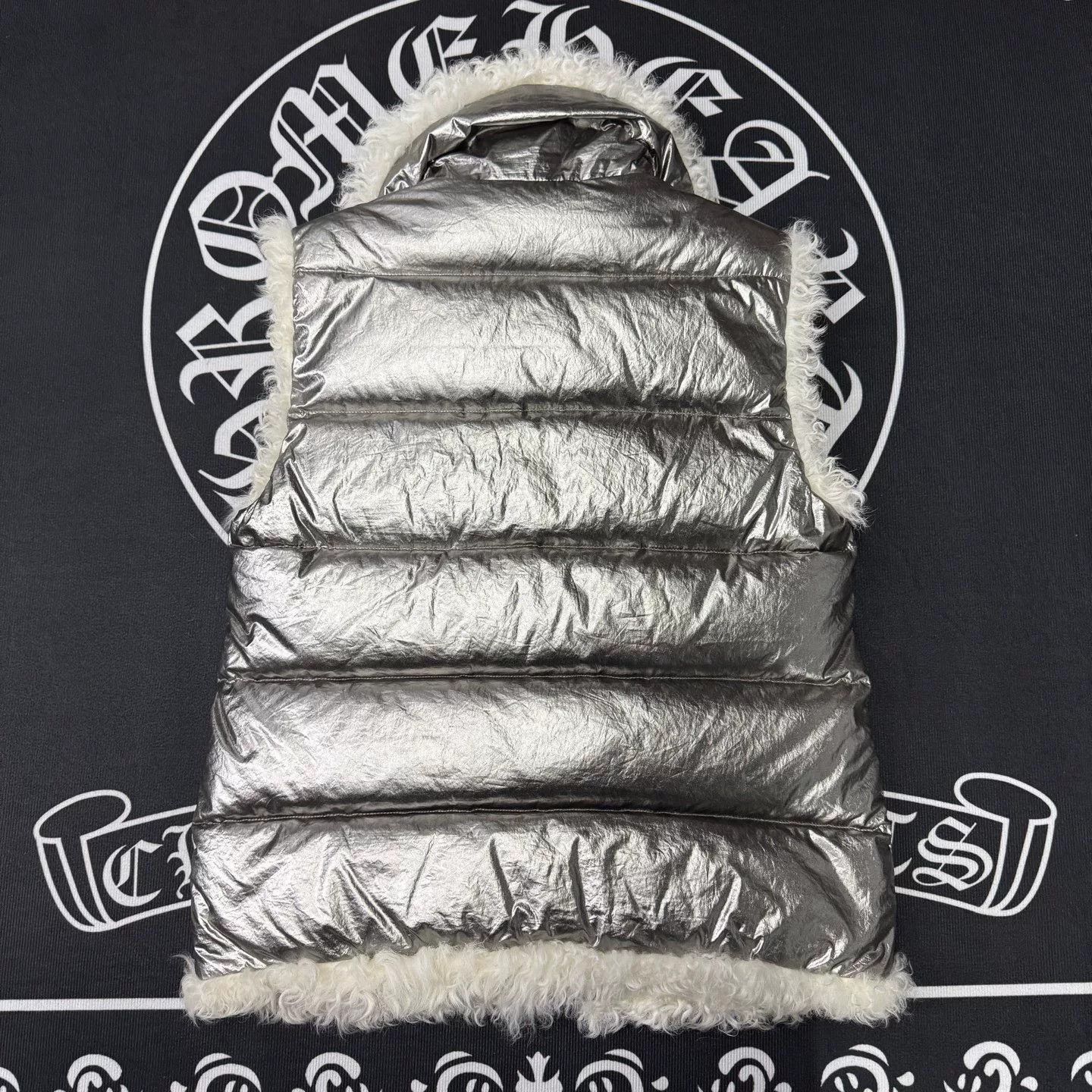 Moncler Moncler Silver Lamb Wool Down Vest Size M / US 6-8 / IT 42-44 - 2 Thumbnail