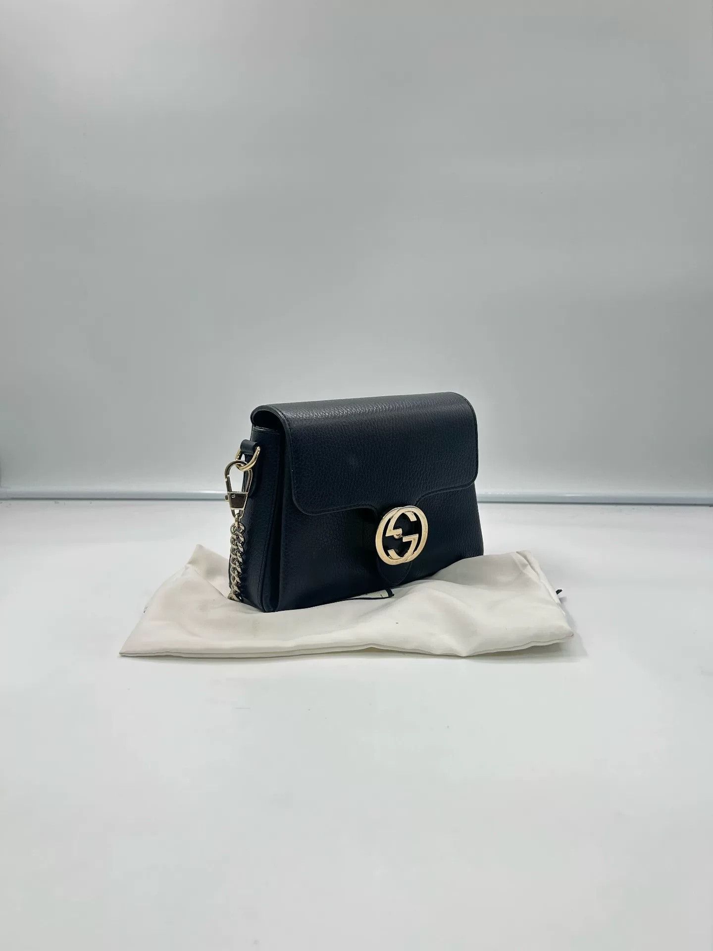 Gucci Gucci Black Gold Accordion Bag Size ONE SIZE - 4 Thumbnail