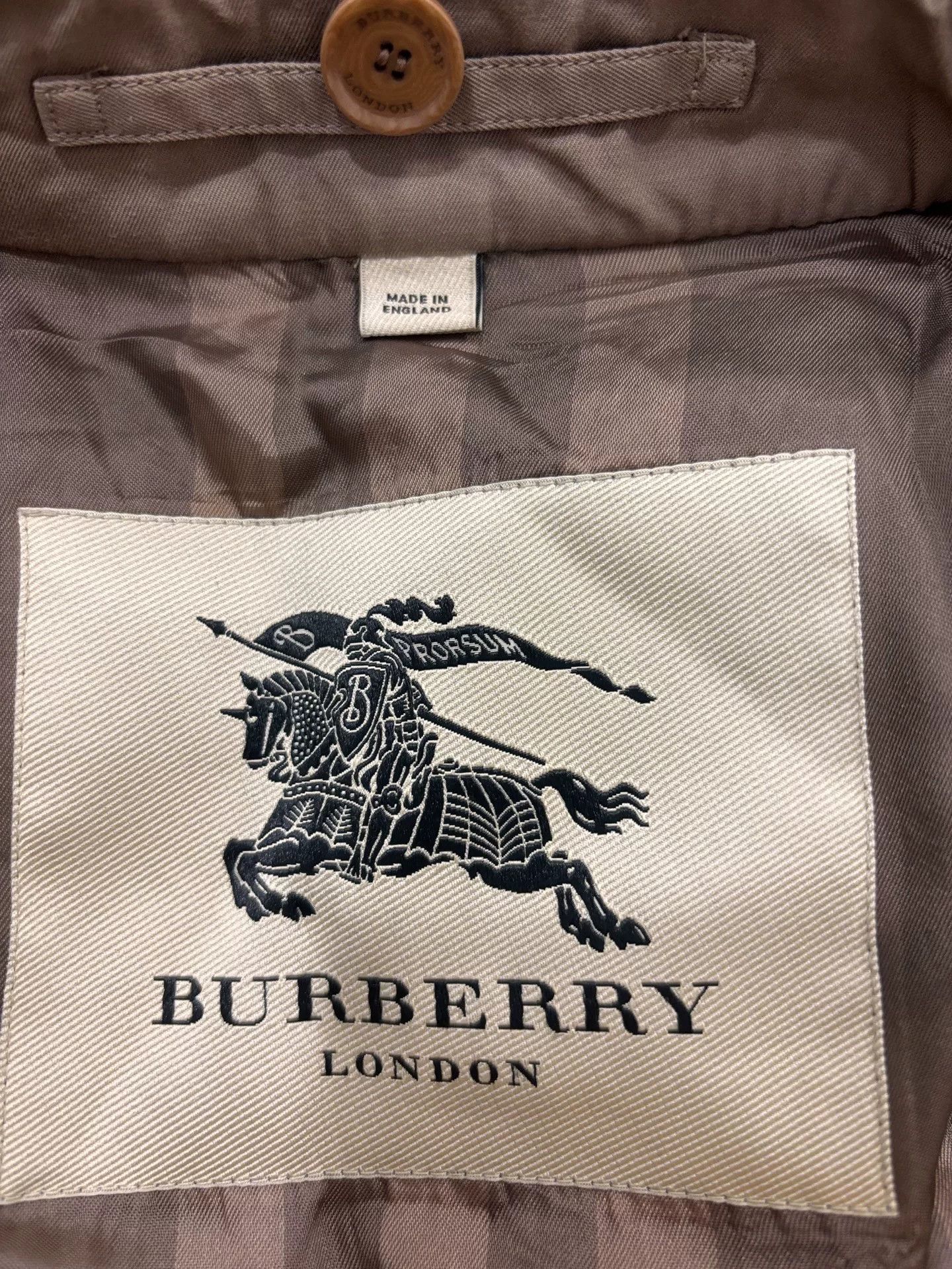 Burberry Burberry Beige Double-Breasted Fur Collar Coat Size US M / EU 48-50 / 2 - 4 Thumbnail