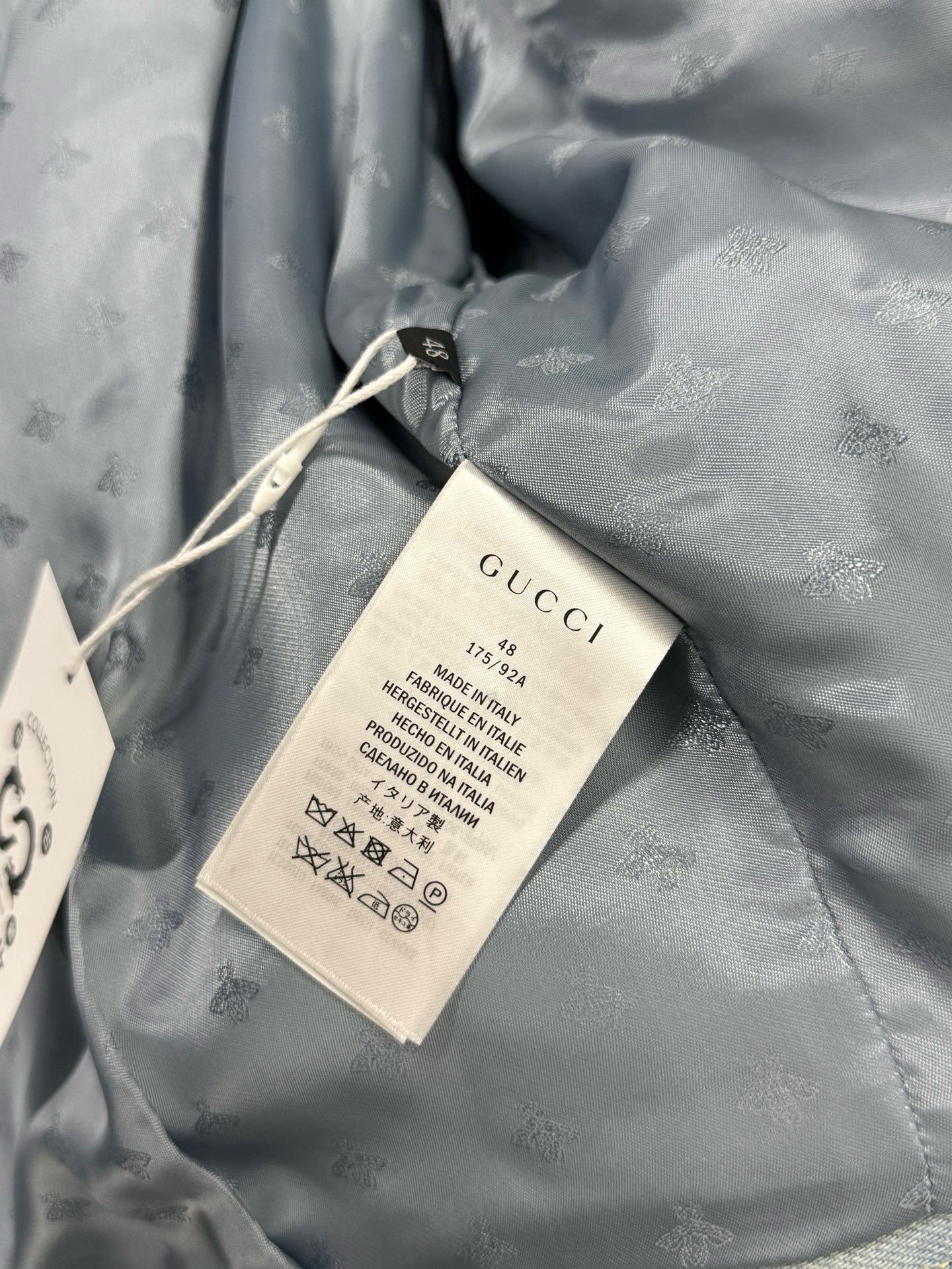 Gucci Gucci Washed Distressed Tie-Dye Denim Jacket Size US M / EU 48-50 / 2 - 8 Thumbnail