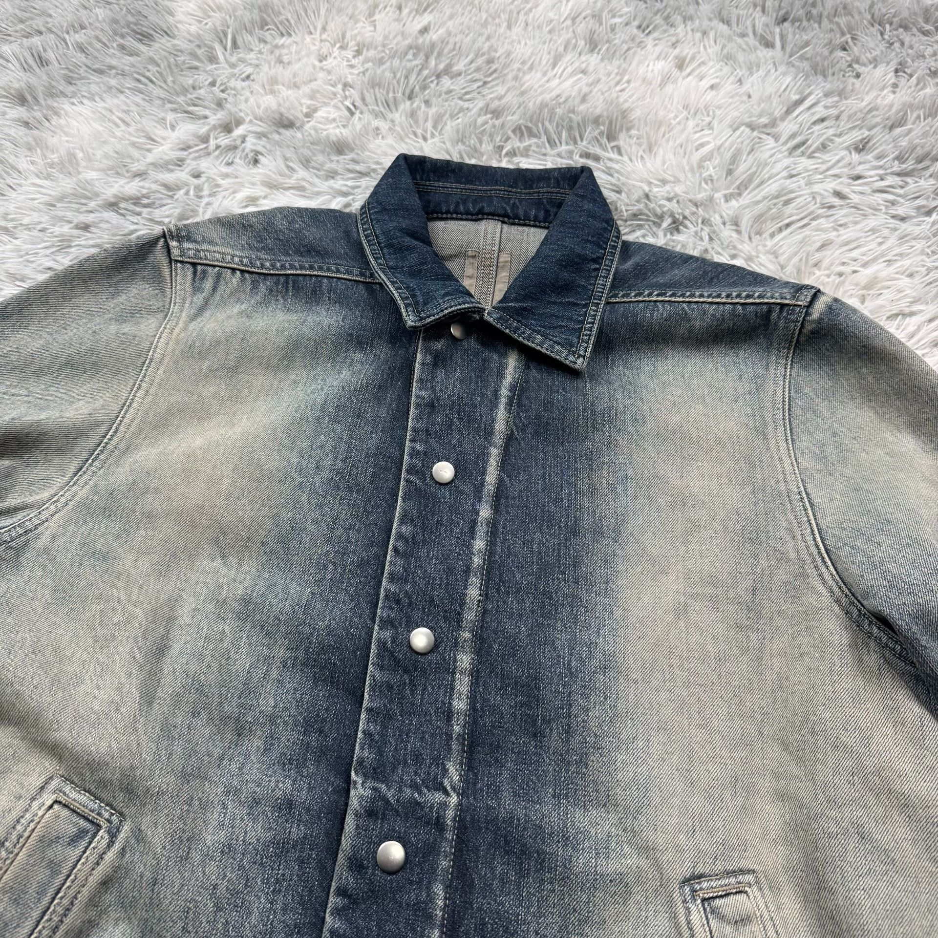 Rick Owens Rick Owens Gradient Denim Jacket Size US M / EU 48-50 / 2 - 5 Thumbnail