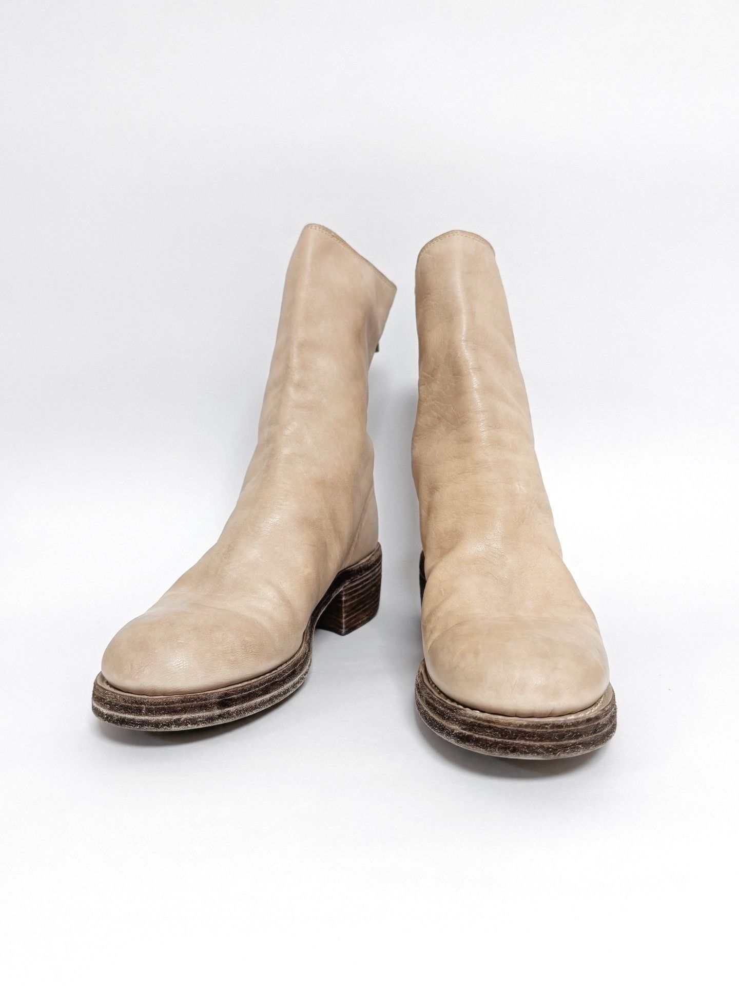 Guidi GUIDI 788Z Light Milk Tea Short Boots Size US 6 / IT 36 - 2 Thumbnail