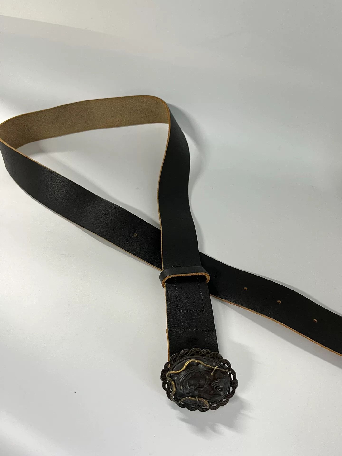 Share Spirit Homme Portrait Snake Design Black Belt Size ONE SIZE - 6 Thumbnail