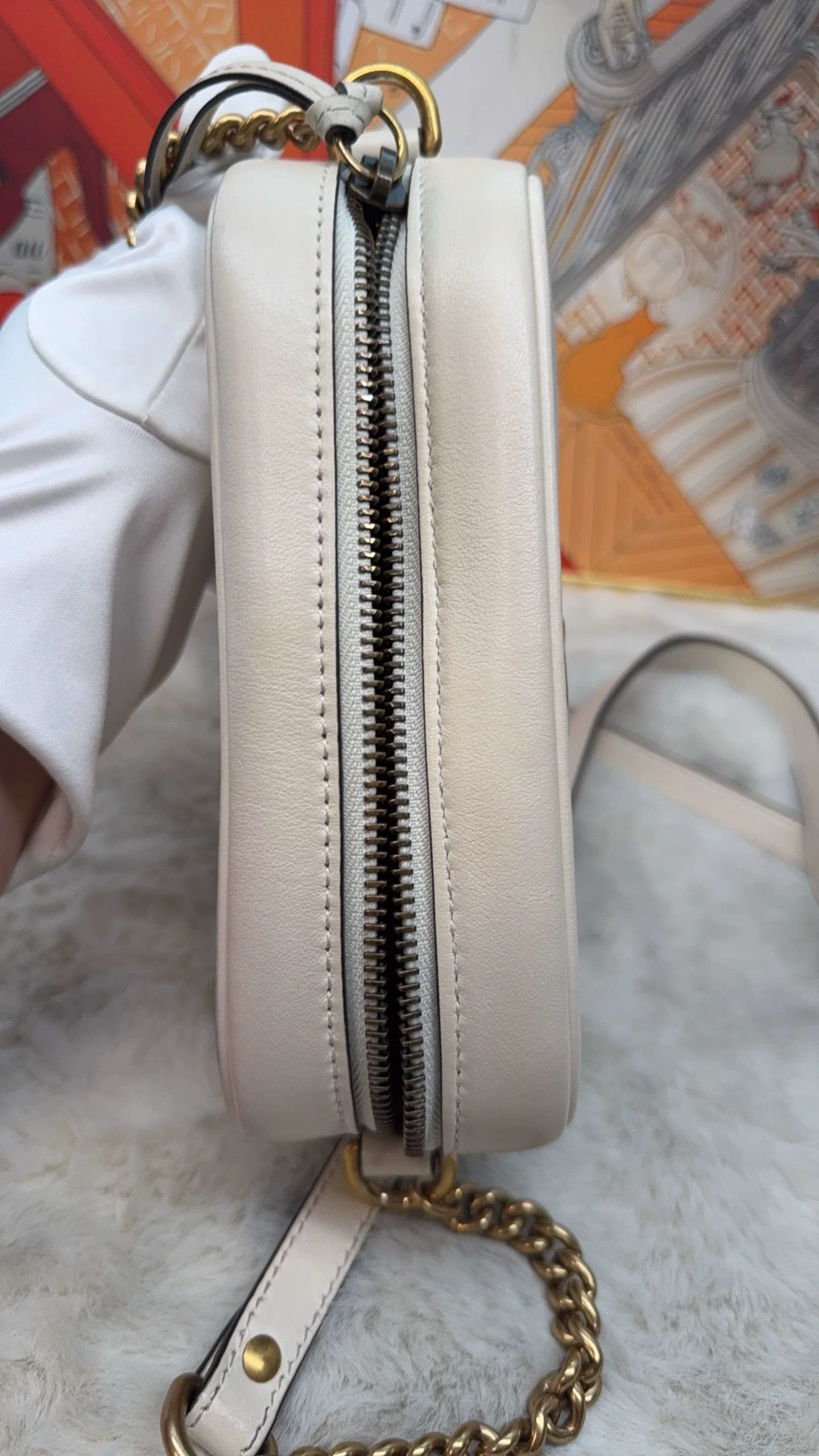Gucci Gucci White Leather Small Bag Size ONE SIZE - 6 Thumbnail