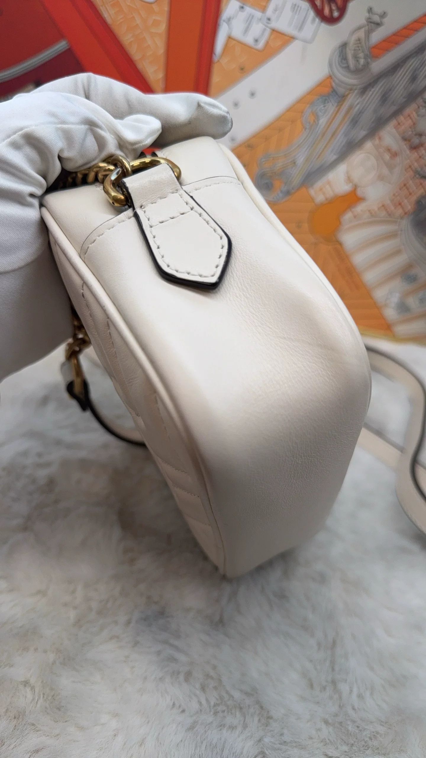 Gucci Gucci White Leather Small Bag Size ONE SIZE - 5 Thumbnail