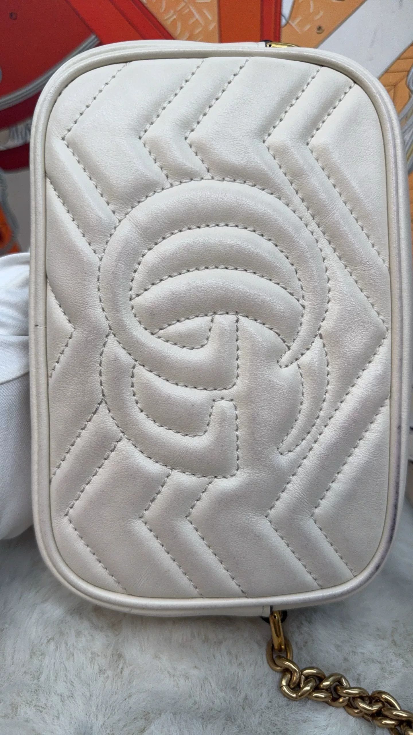 Gucci Gucci White Leather Small Bag Size ONE SIZE - 2 Thumbnail