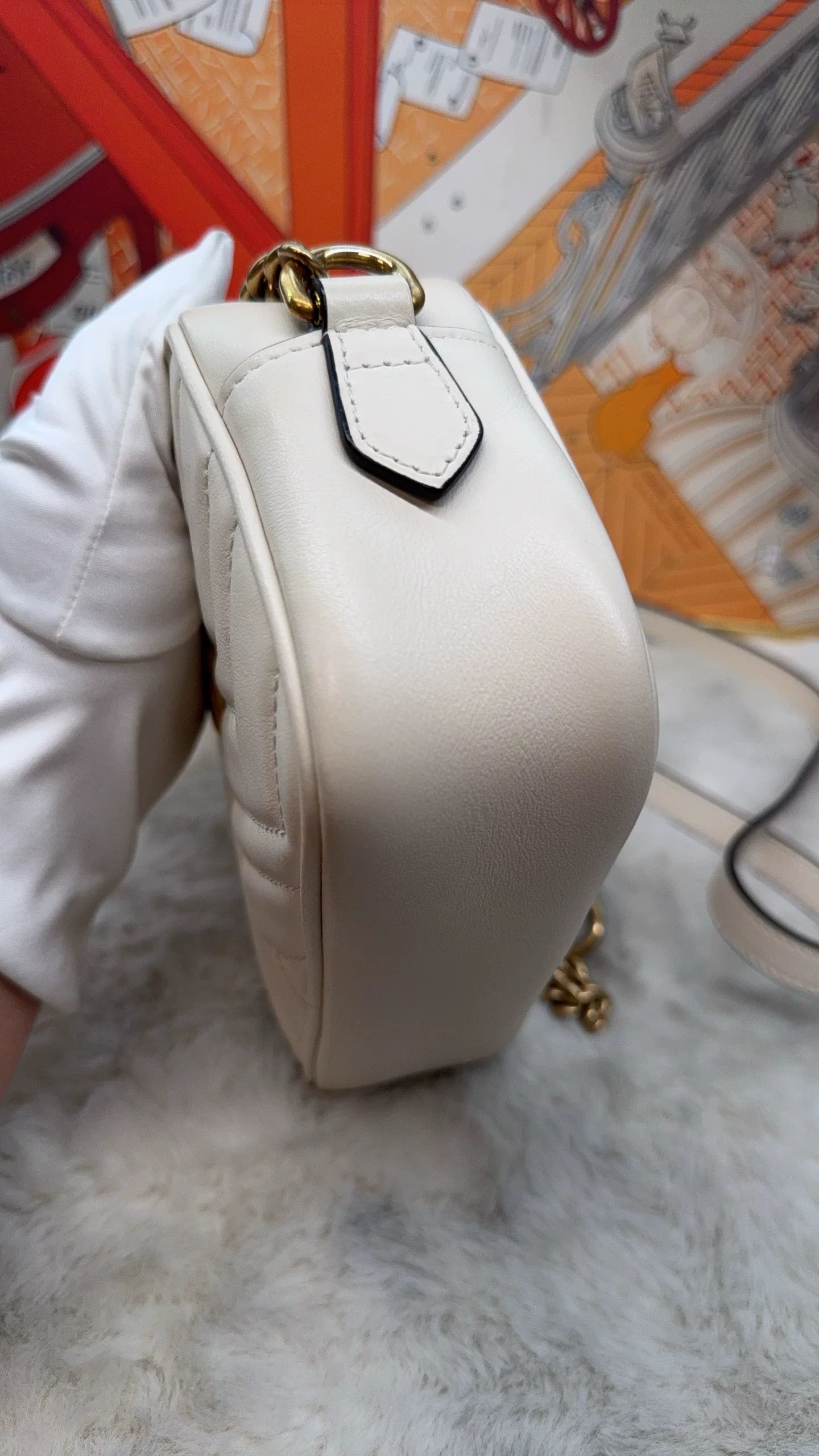 Gucci Gucci White Leather Small Bag Size ONE SIZE - 4 Thumbnail