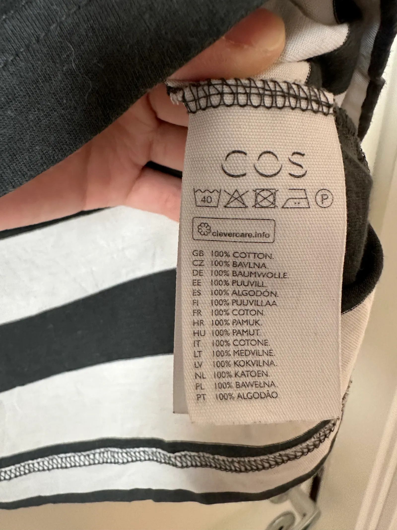 Cos Cos Short Sleeve T-shirt Size XS / US 0-2 / IT 36-38 - 3 Thumbnail