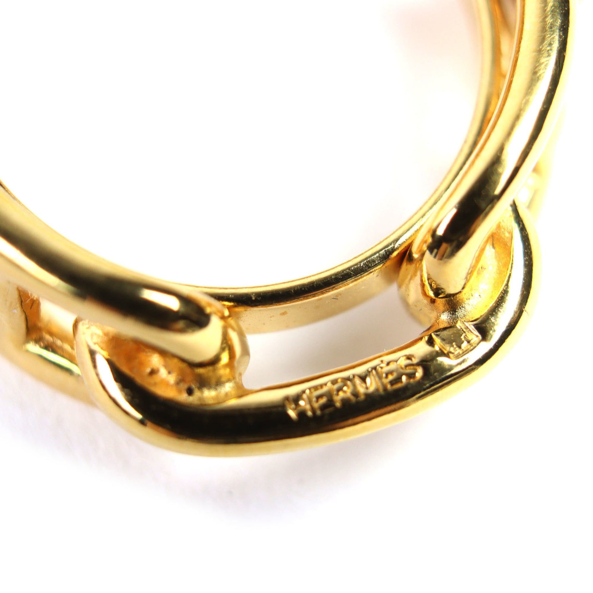 Hermes Hermes Lugate Chaine d'Ancre GP Scarf Clip/Scarf Ring Gold with Box Women's Size ONE SIZE - 5 Thumbnail
