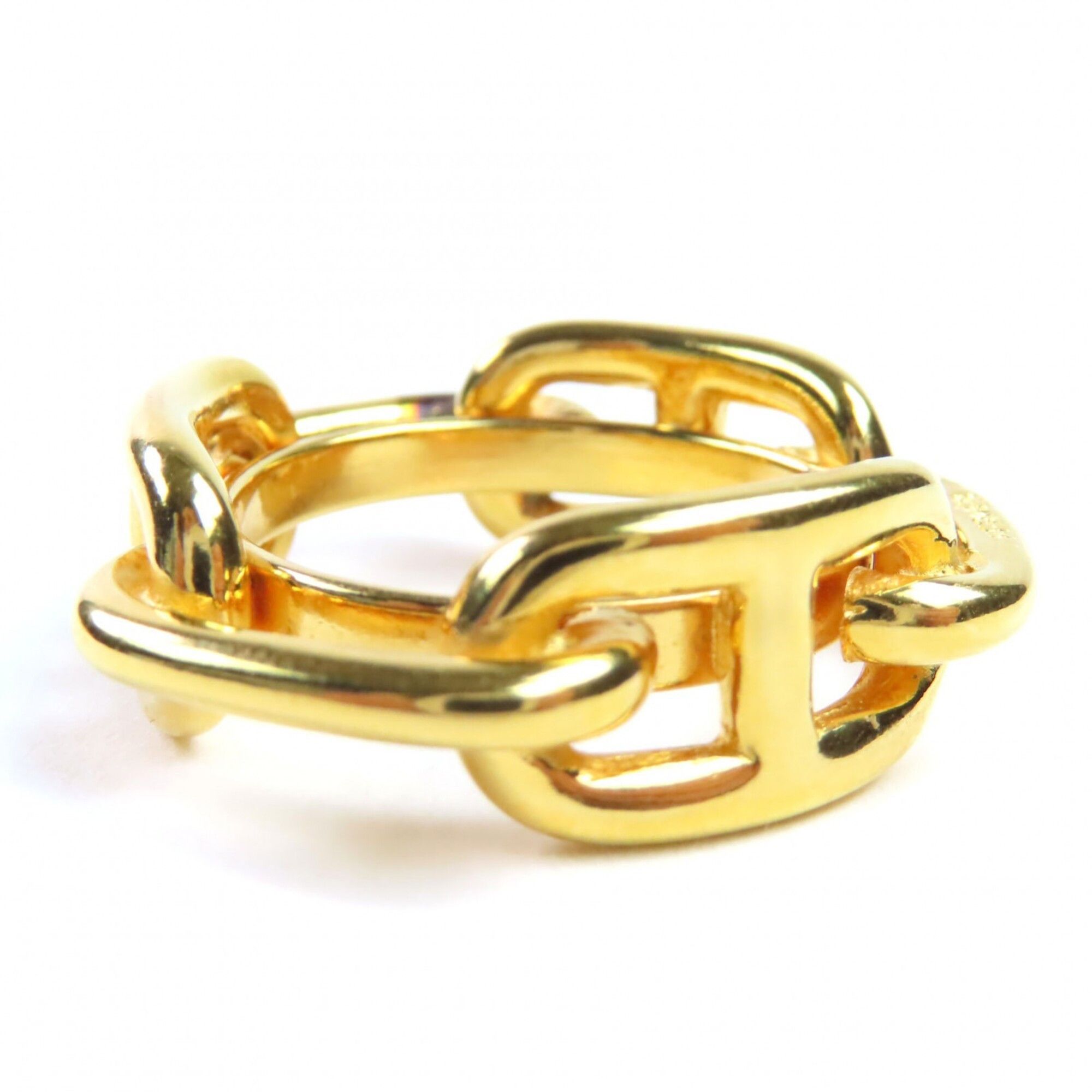 Hermes Hermes Lugate Chaine d'Ancre GP Scarf Clip/Scarf Ring Gold with Box Women's Size ONE SIZE - 3 Thumbnail