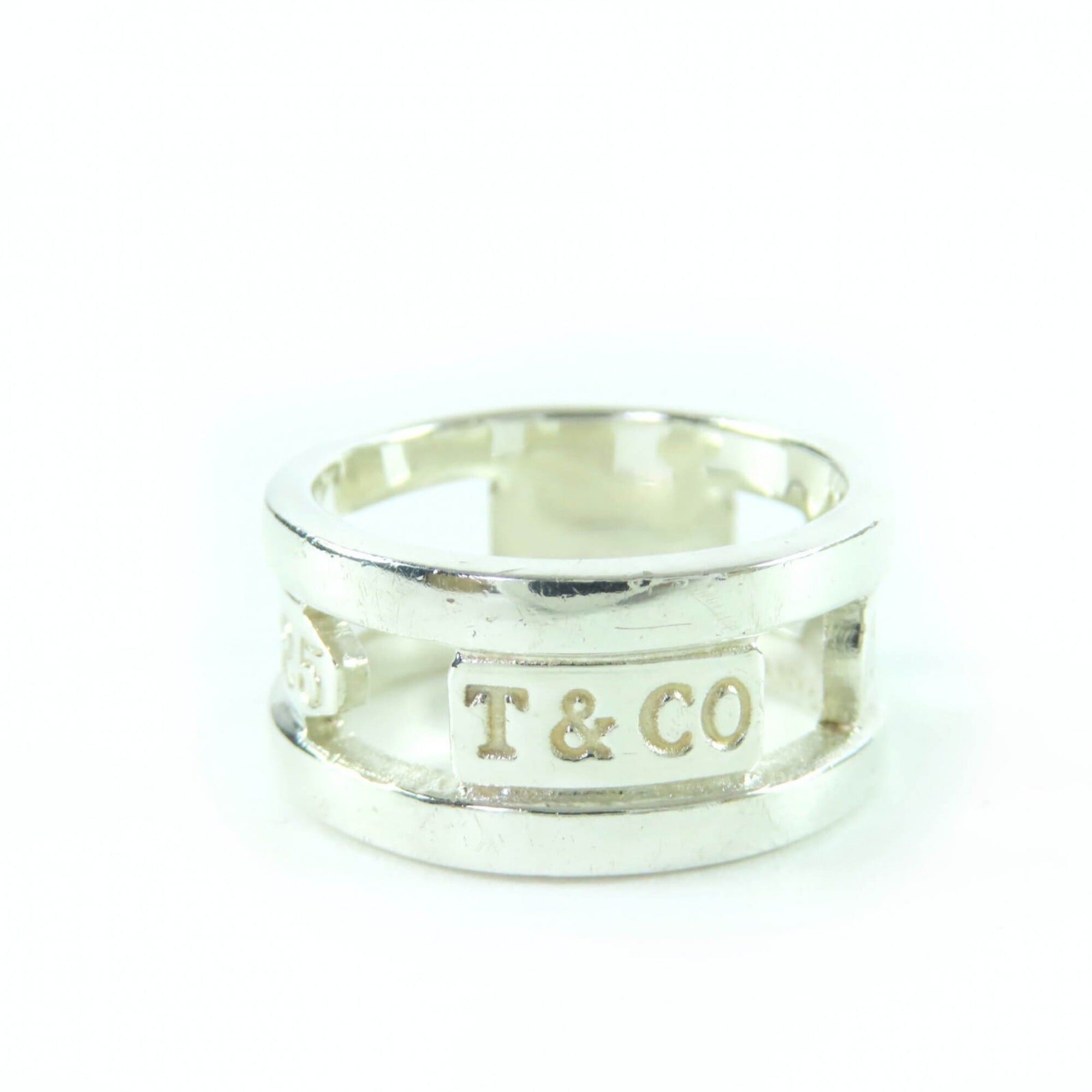 Tiffany & Co. TIFFANY&Co. Tiffany 1837 Element Ring, 925 Sterling Silver, Approx. Japanese Size, Made in Italy, Weight 5.9g, Women's Size ONE SIZE - 2 Thumbnail