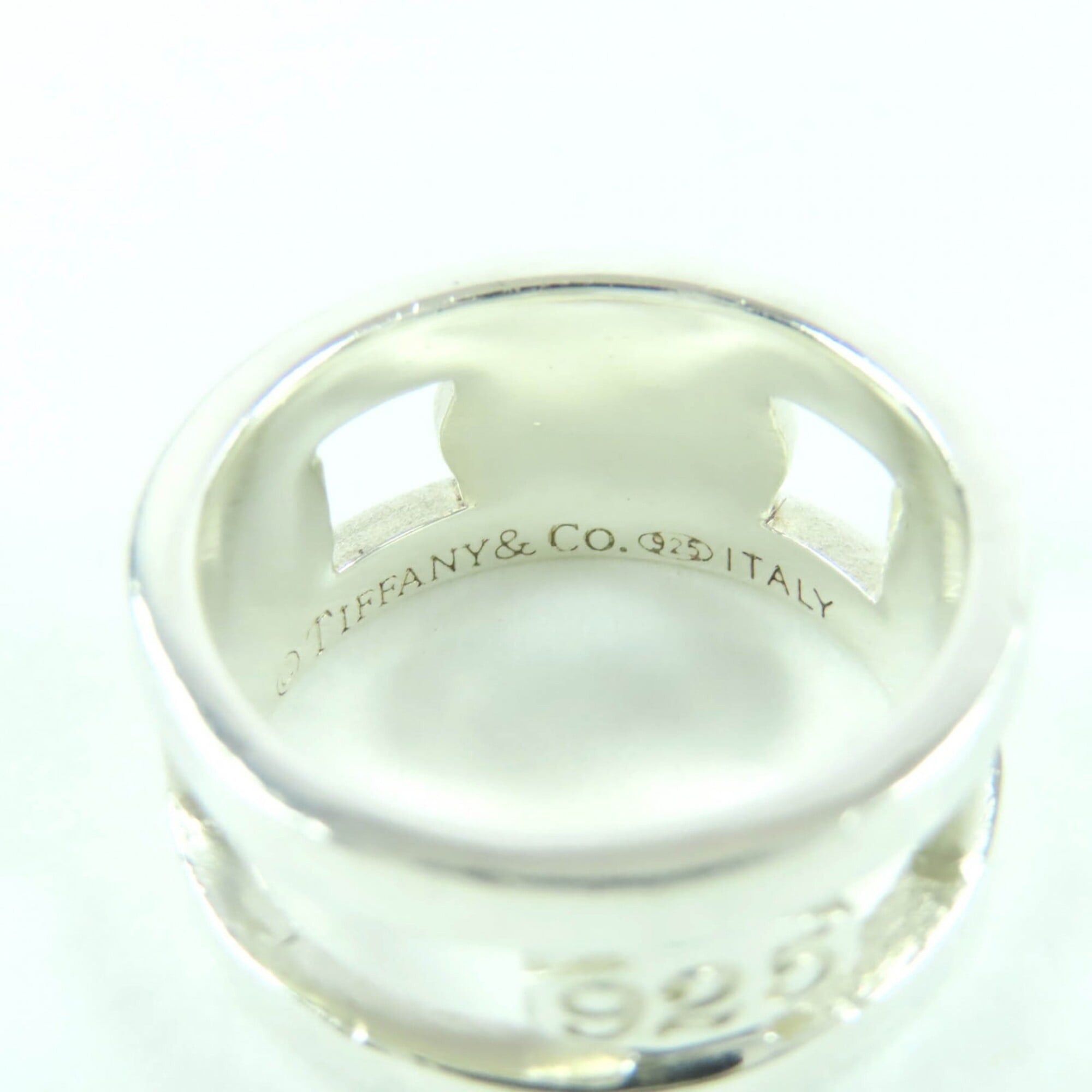 Tiffany & Co. TIFFANY&Co. Tiffany 1837 Element Ring, 925 Sterling Silver, Approx. Japanese Size, Made in Italy, Weight 5.9g, Women's Size ONE SIZE - 5 Thumbnail
