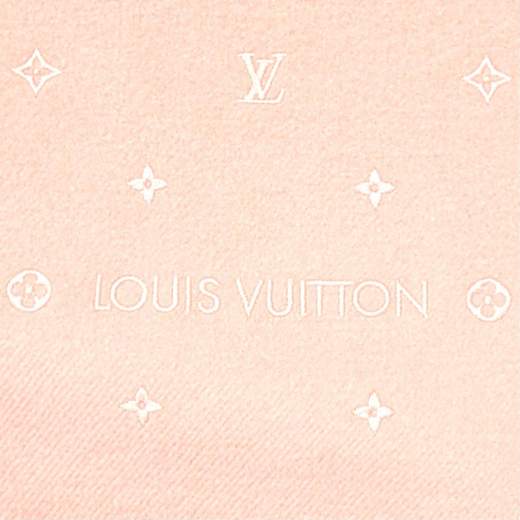 Louis Vuitton Louis Vuitton 2024 model M78205 Echarpe LV Stellar Monogram fringed scarf Pink Made in Italy Women's Size ONE SIZE - 6 Thumbnail