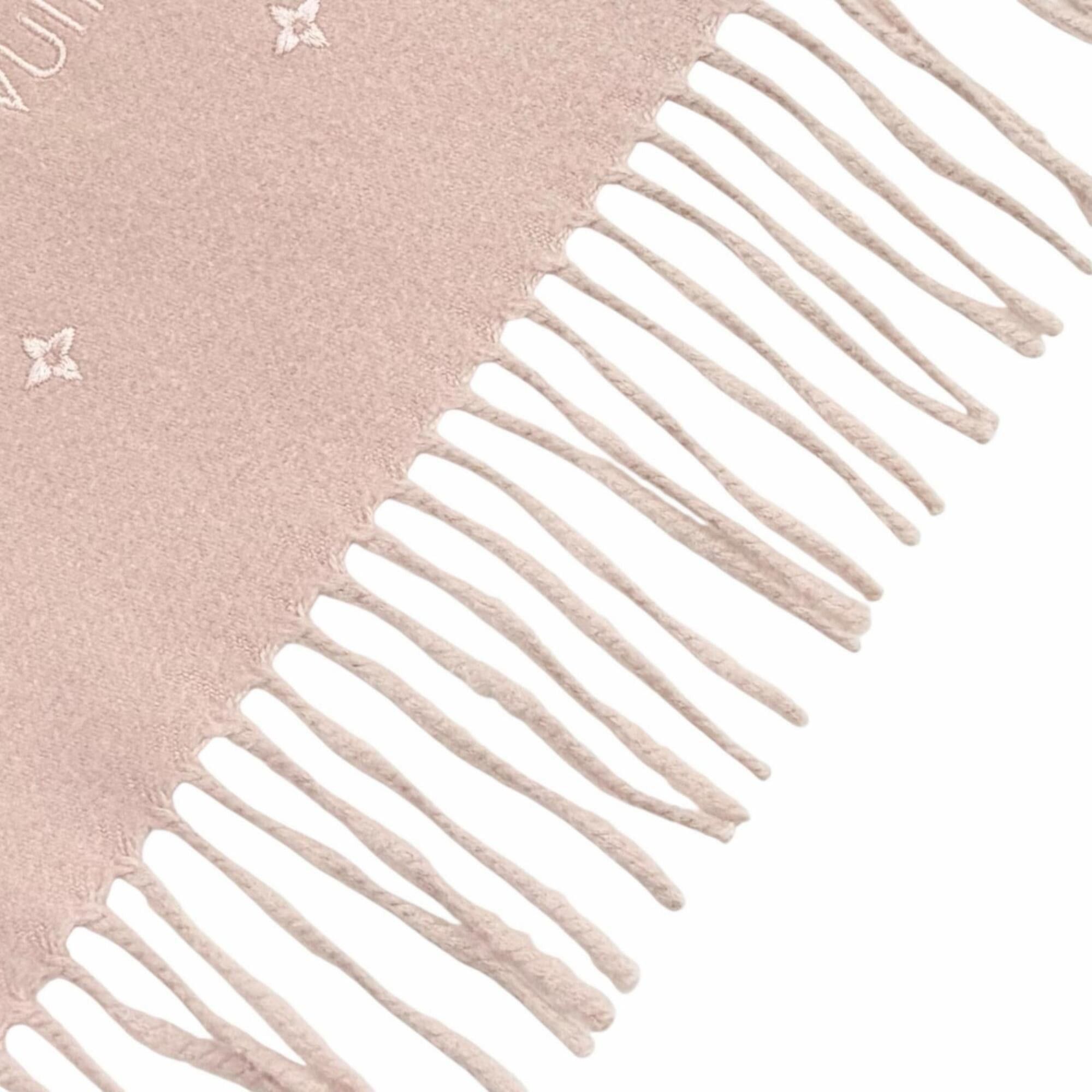 Louis Vuitton Louis Vuitton 2024 model M78205 Echarpe LV Stellar Monogram fringed scarf Pink Made in Italy Women's Size ONE SIZE - 5 Thumbnail