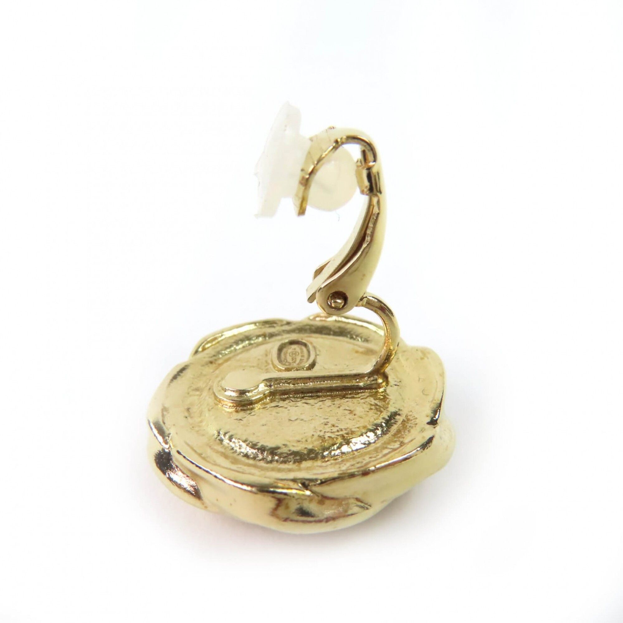 Chanel CHANEL A22A Coco Mark Earrings (Pair) - Gold & Black Comes with Box Made in France Women's Size ONE SIZE - 5 Thumbnail