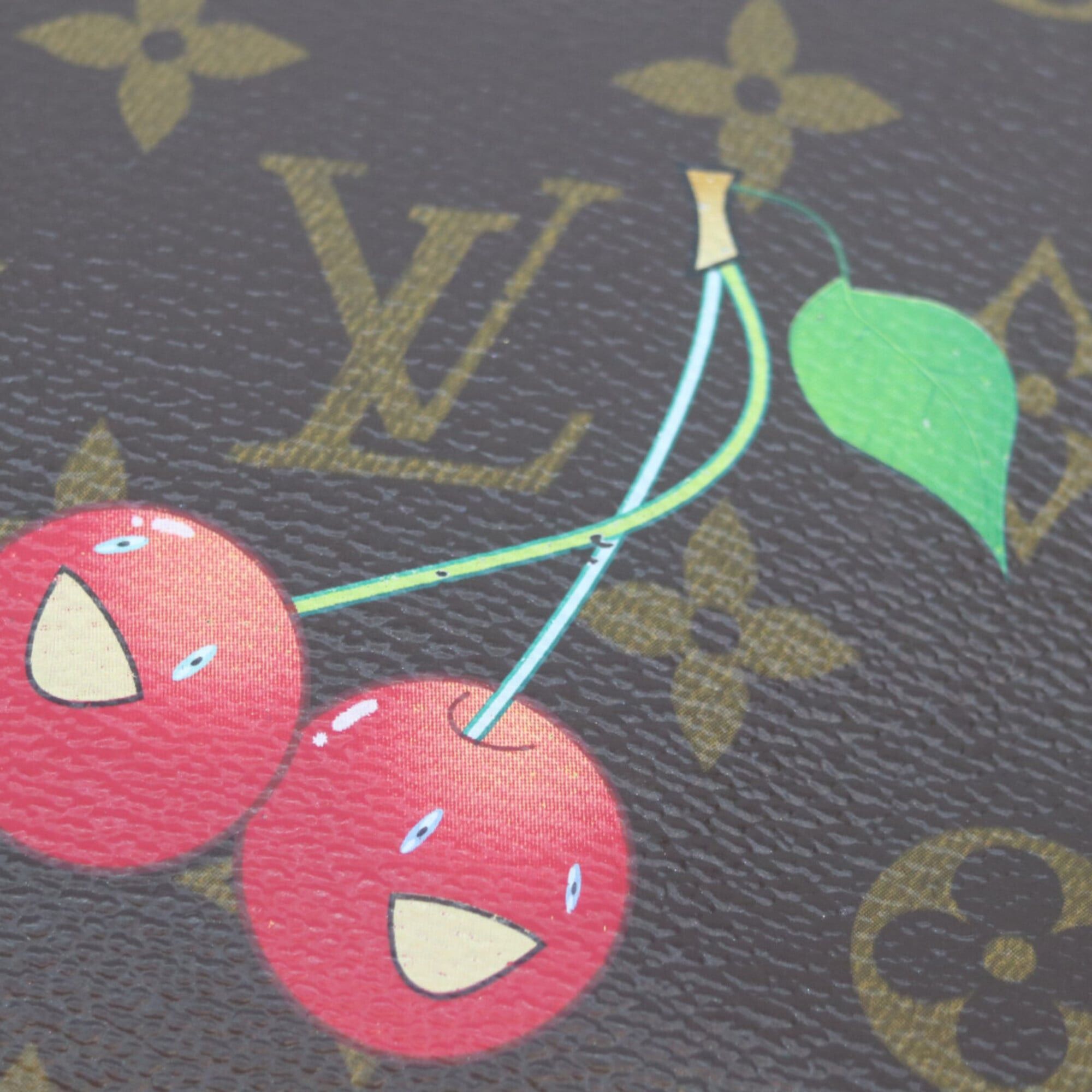 Louis Vuitton LOUIS VUITTON M95008 Monogram Cherry Pochette Accessoires Handbag Brown Red Women's Size ONE SIZE - 6 Thumbnail