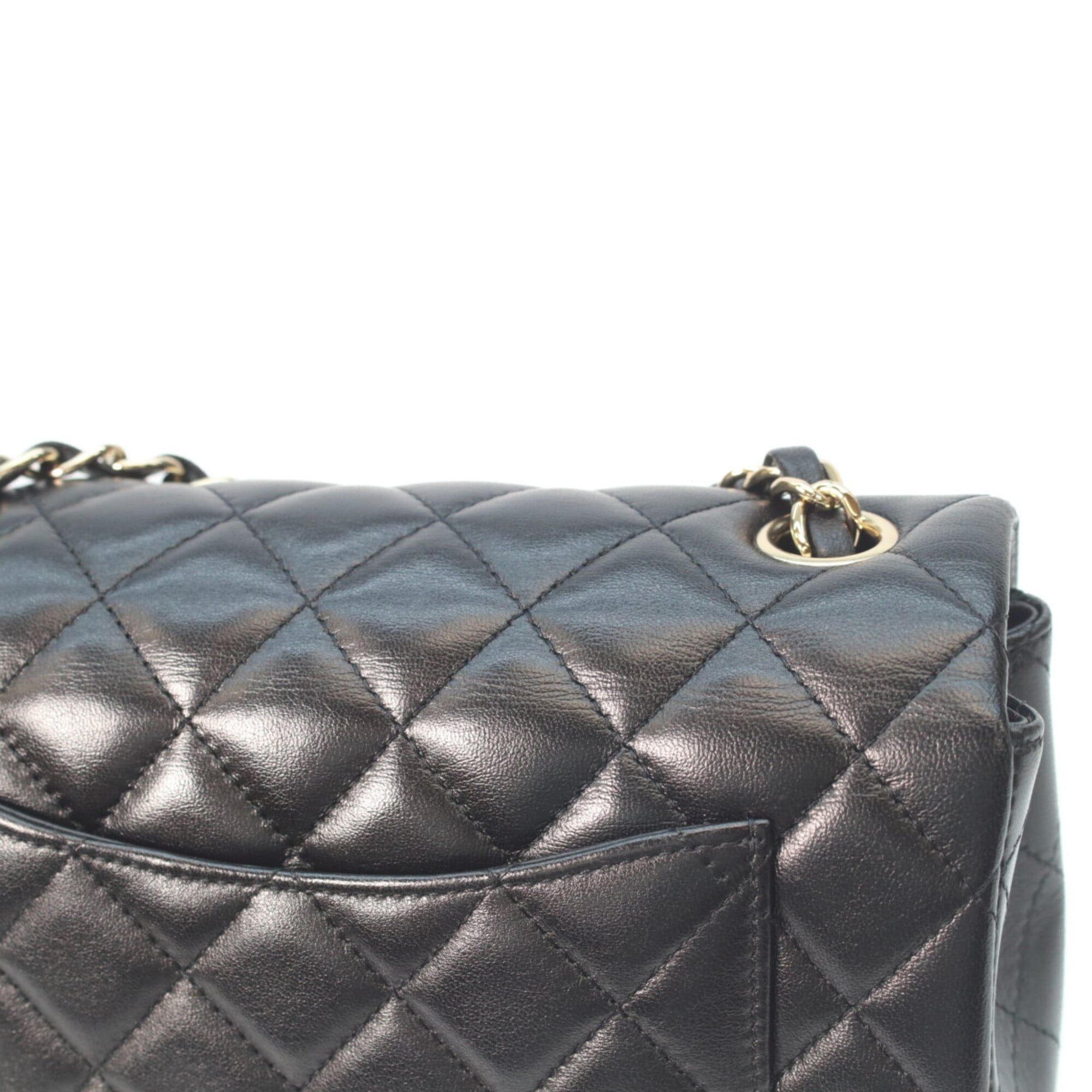 Chanel CHANEL A69900 Black Lambskin Gold Hardware Mini Matelassé 20 Chain Shoulder Bag for Women Size ONE SIZE - 9 Thumbnail