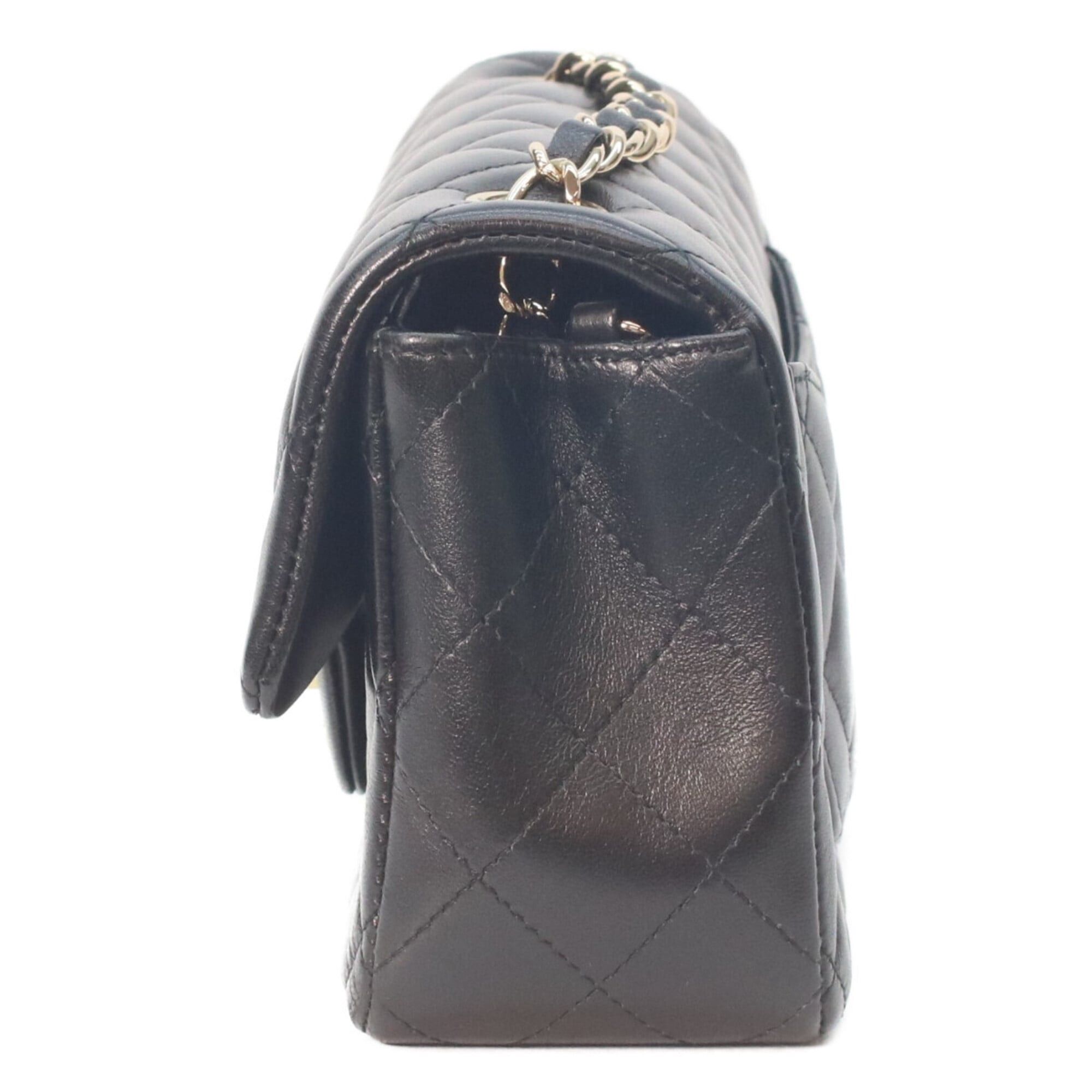 Chanel CHANEL A69900 Black Lambskin Gold Hardware Mini Matelassé 20 Chain Shoulder Bag for Women Size ONE SIZE - 2 Thumbnail