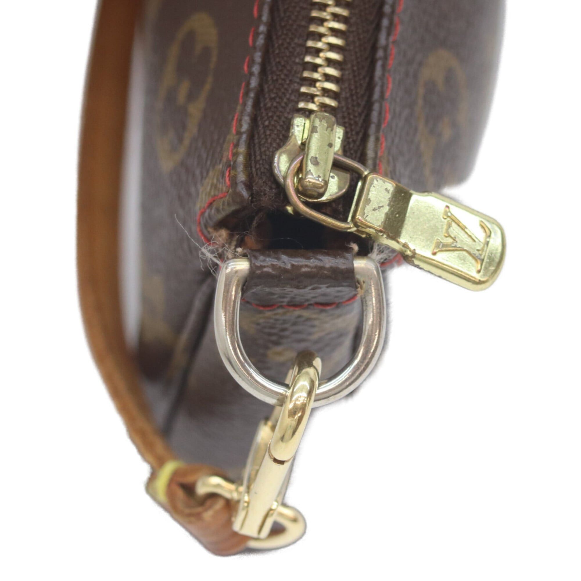 Louis Vuitton LOUIS VUITTON M95008 Monogram Cherry Pochette Accessoires Handbag Brown Red Women's Size ONE SIZE - 6 Thumbnail