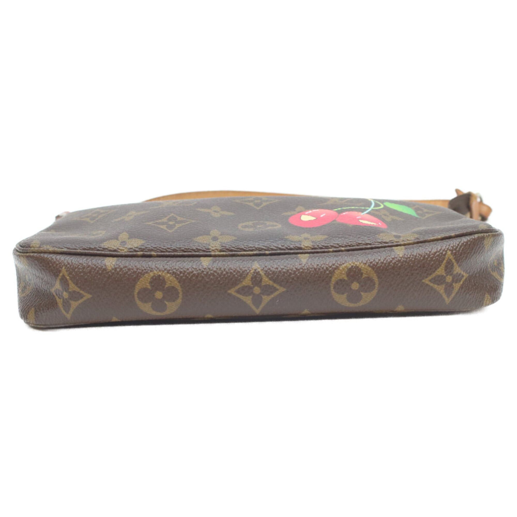 Louis Vuitton LOUIS VUITTON M95008 Monogram Cherry Pochette Accessoires Handbag Brown Red Women's Size ONE SIZE - 5 Thumbnail