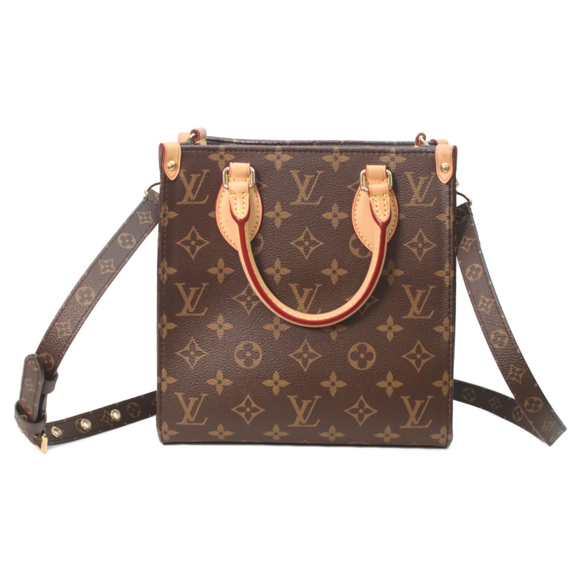 Louis Vuitton LOUIS VUITTON M46265 Monogram Sac Plat BB Handbag Brown Women's Size ONE SIZE - 3 Thumbnail