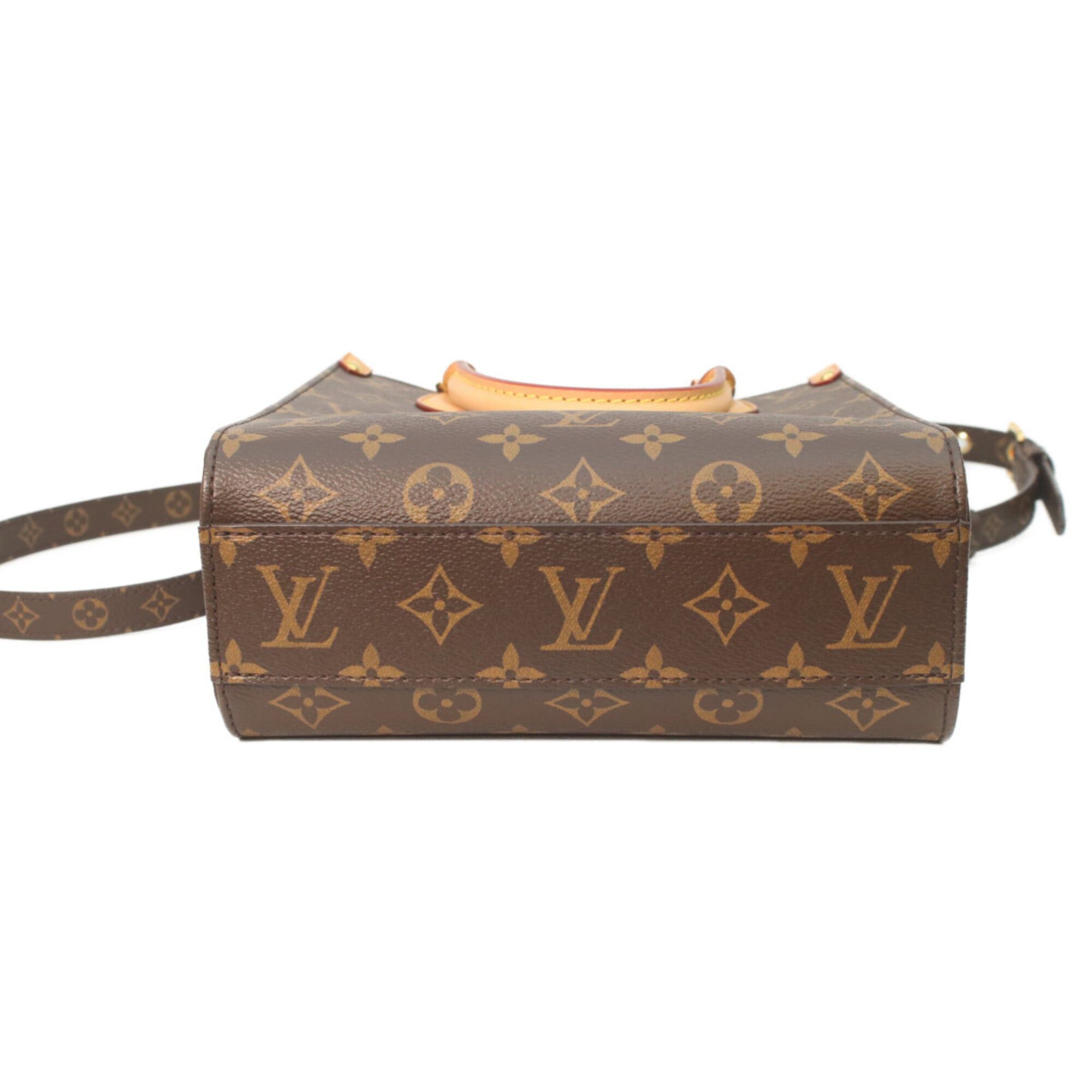 Louis Vuitton LOUIS VUITTON M46265 Monogram Sac Plat BB Handbag Brown Women's Size ONE SIZE - 5 Thumbnail