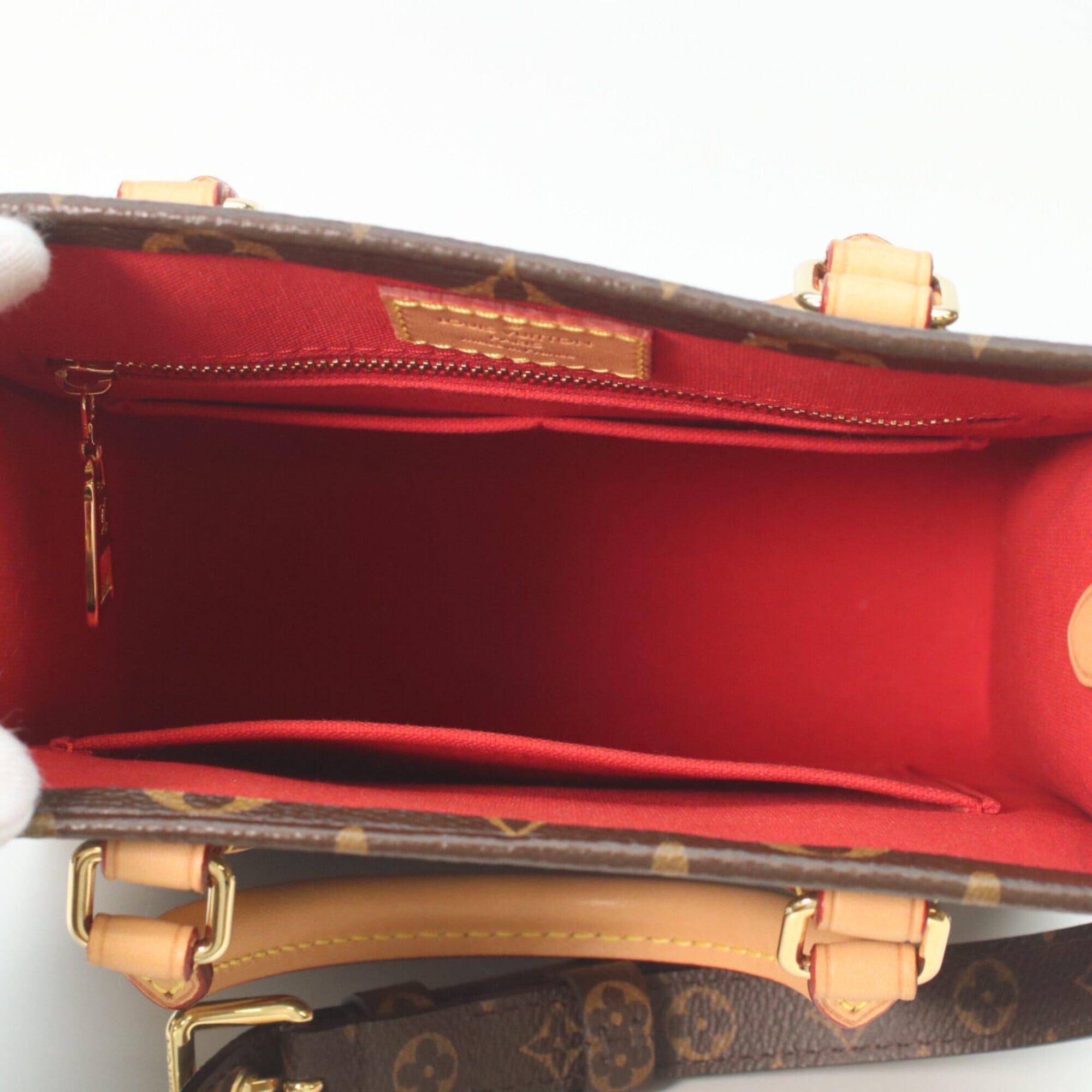 Louis Vuitton LOUIS VUITTON M46265 Monogram Sac Plat BB Handbag Brown Women's Size ONE SIZE - 9 Thumbnail