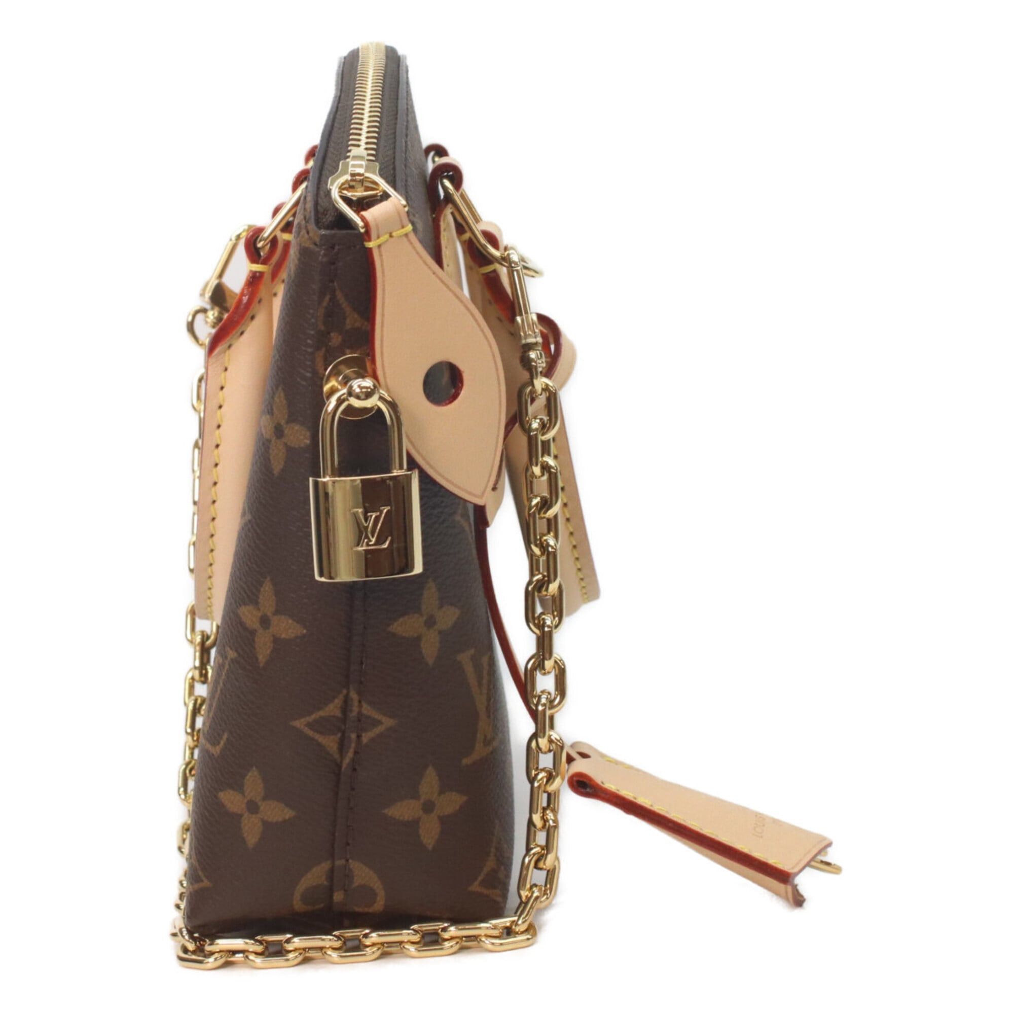 Louis Vuitton LOUIS VUITTON M12019 Monogram Lockit BB Handbag, Brown, Women's, RFID (IC) Size ONE SIZE - 4 Thumbnail