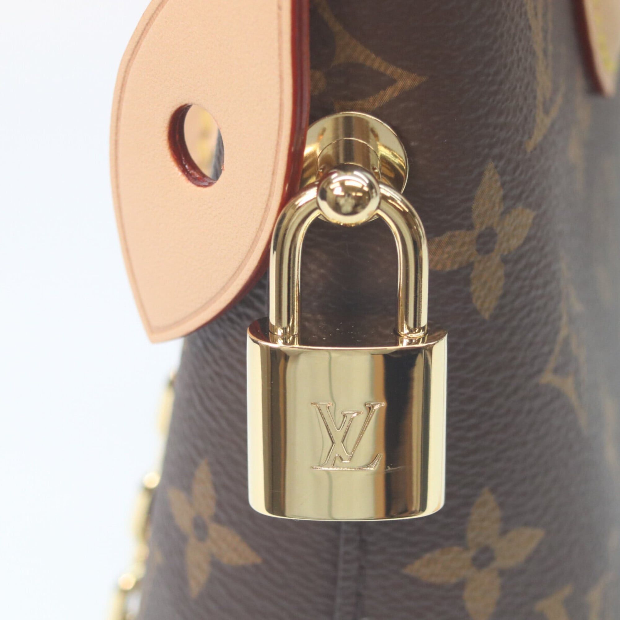 Louis Vuitton LOUIS VUITTON M12019 Monogram Lockit BB Handbag, Brown, Women's, RFID (IC) Size ONE SIZE - 6 Thumbnail