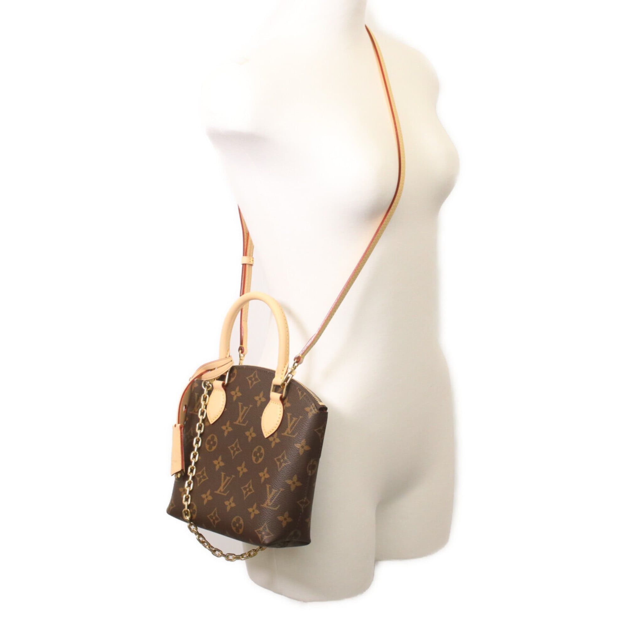 Louis Vuitton LOUIS VUITTON M12019 Monogram Lockit BB Handbag, Brown, Women's, RFID (IC) Size ONE SIZE - 9 Thumbnail
