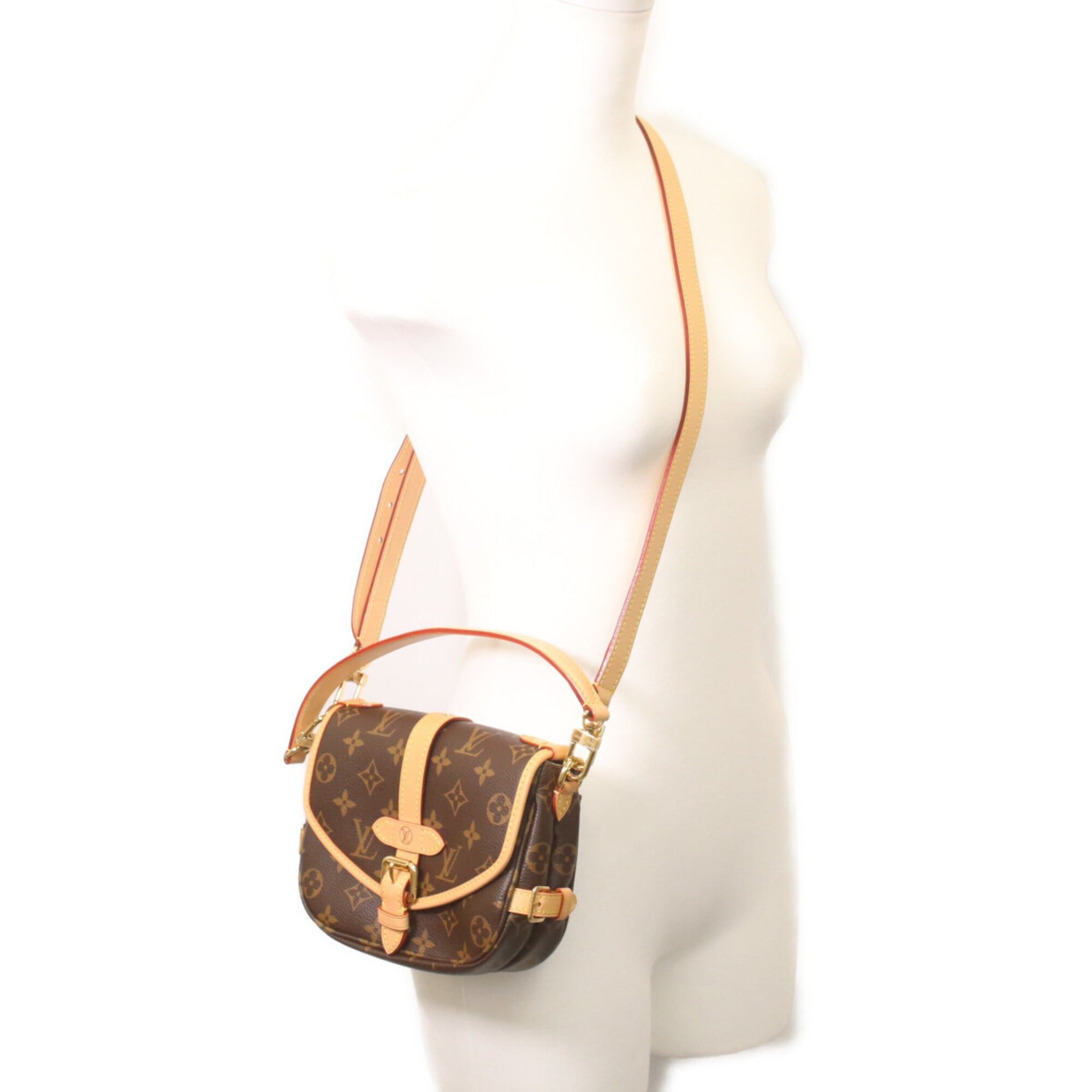 Louis Vuitton LOUIS VUITTON M46740 Monogram Saumur BB Shoulder Bag, Brown, Women's, RFID (IC) Size ONE SIZE - 12 Thumbnail