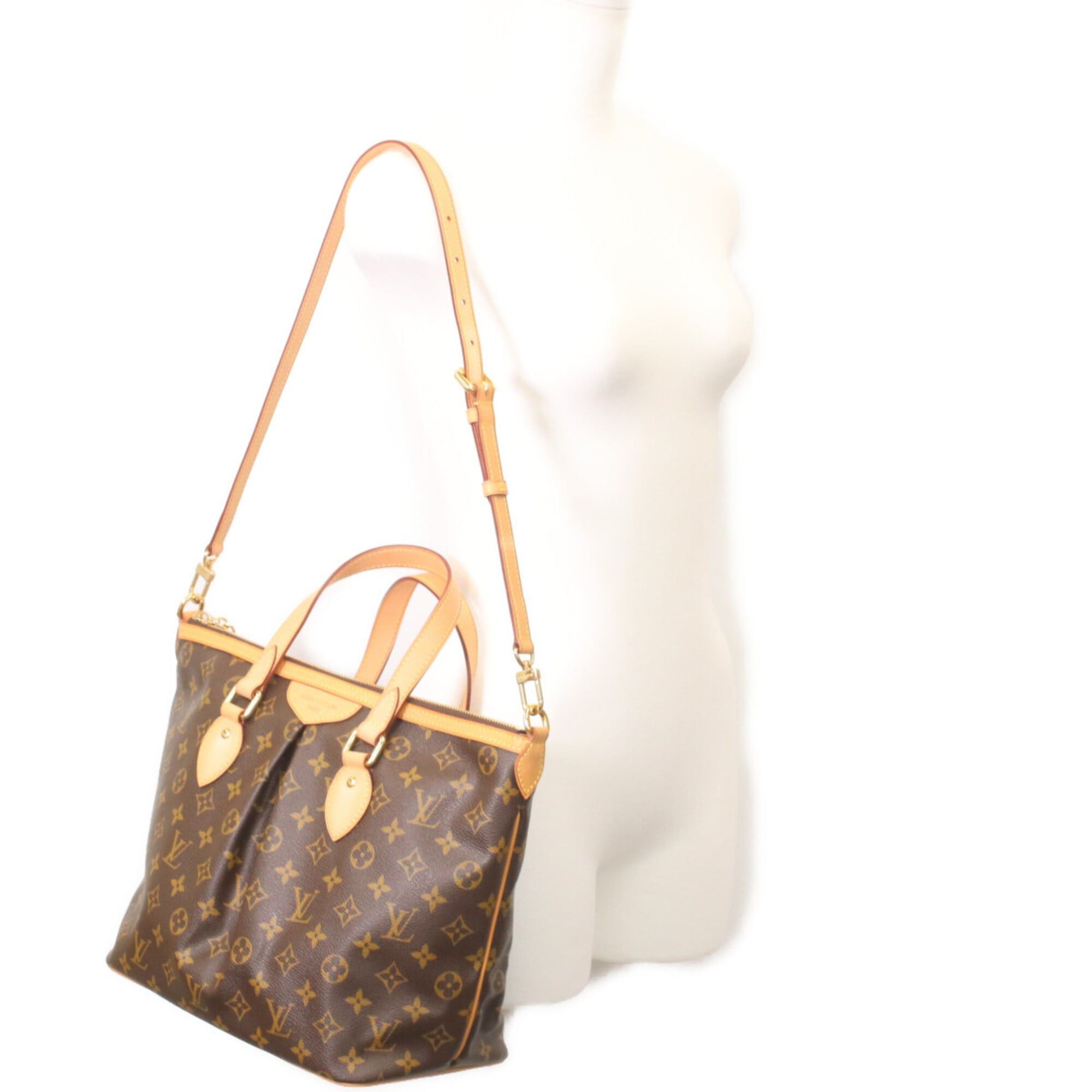 Louis Vuitton LOUIS VUITTON M40145 Monogram Palermo PM 2-Way Tote Bag, Brown, Women's Size ONE SIZE - 8 Thumbnail