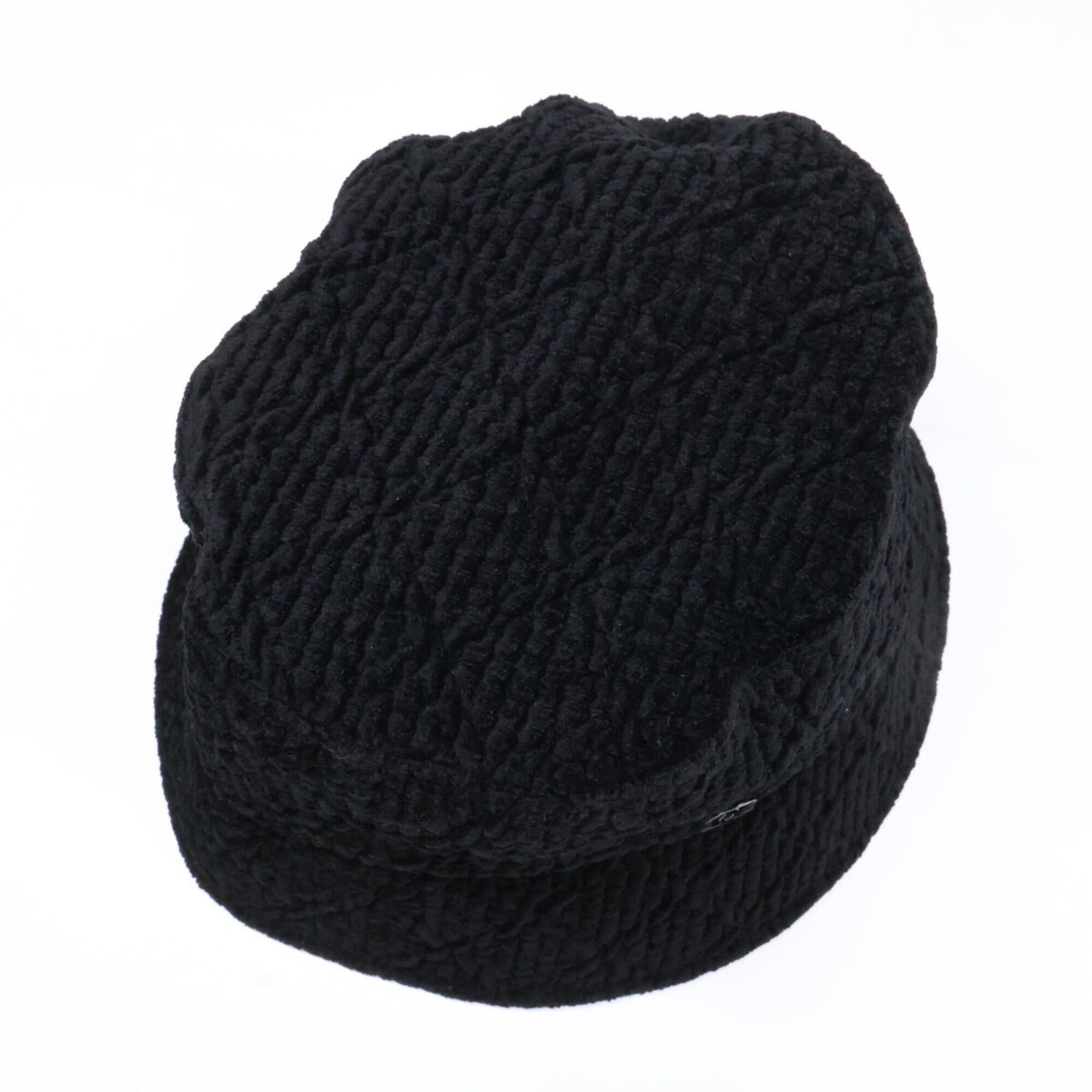 Chanel CHANEL Coco Mark Viscose Bucket Hat, Size S, Black, Women's Size ONE SIZE - 6 Thumbnail