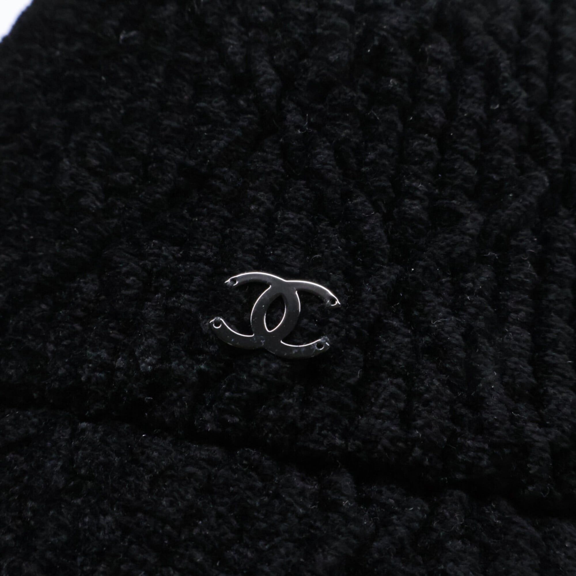 Chanel CHANEL Coco Mark Viscose Bucket Hat, Size S, Black, Women's Size ONE SIZE - 8 Thumbnail