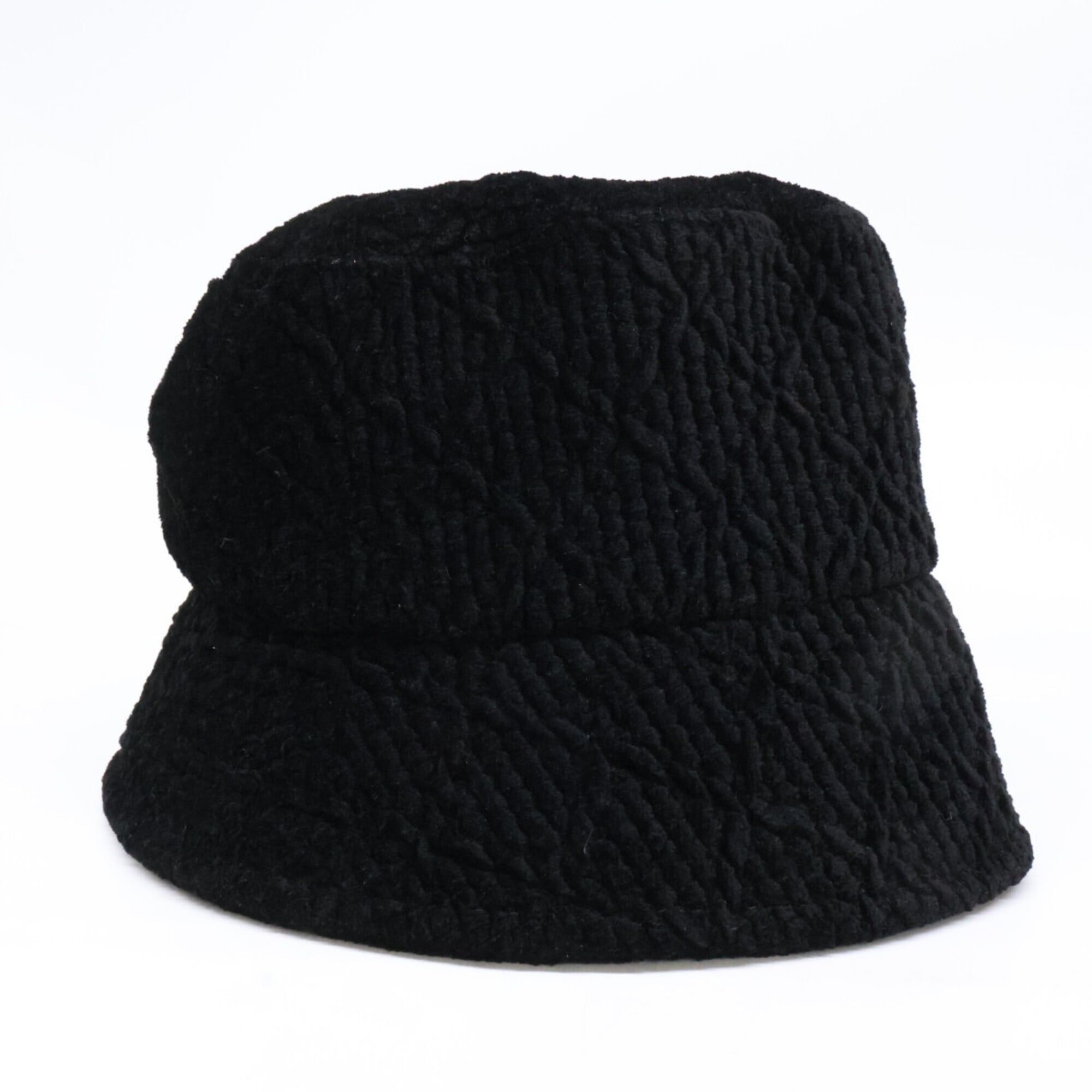 Chanel CHANEL Coco Mark Viscose Bucket Hat, Size S, Black, Women's Size ONE SIZE - 5 Thumbnail