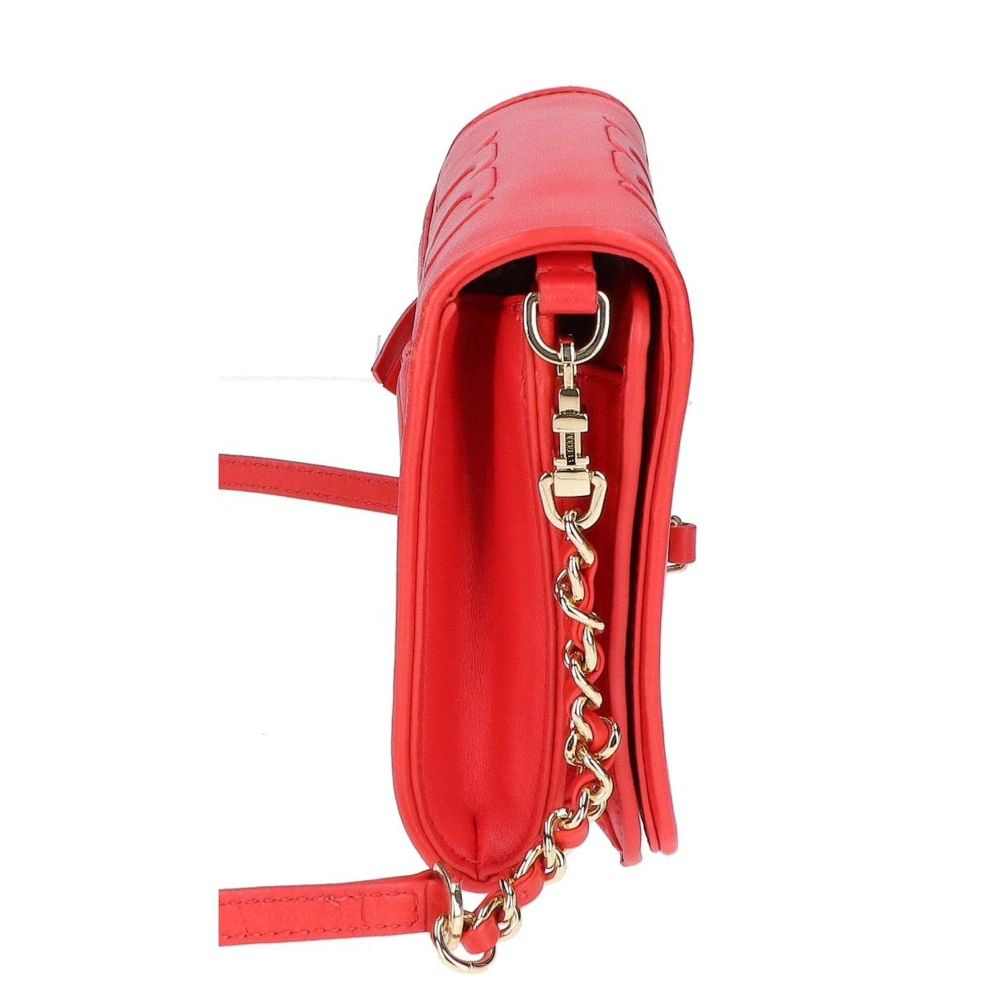 Tory Burch Tory Burch Leather Quilted Chain Shoulder Bag, Red, Women's Size ONE SIZE - 4 Thumbnail
