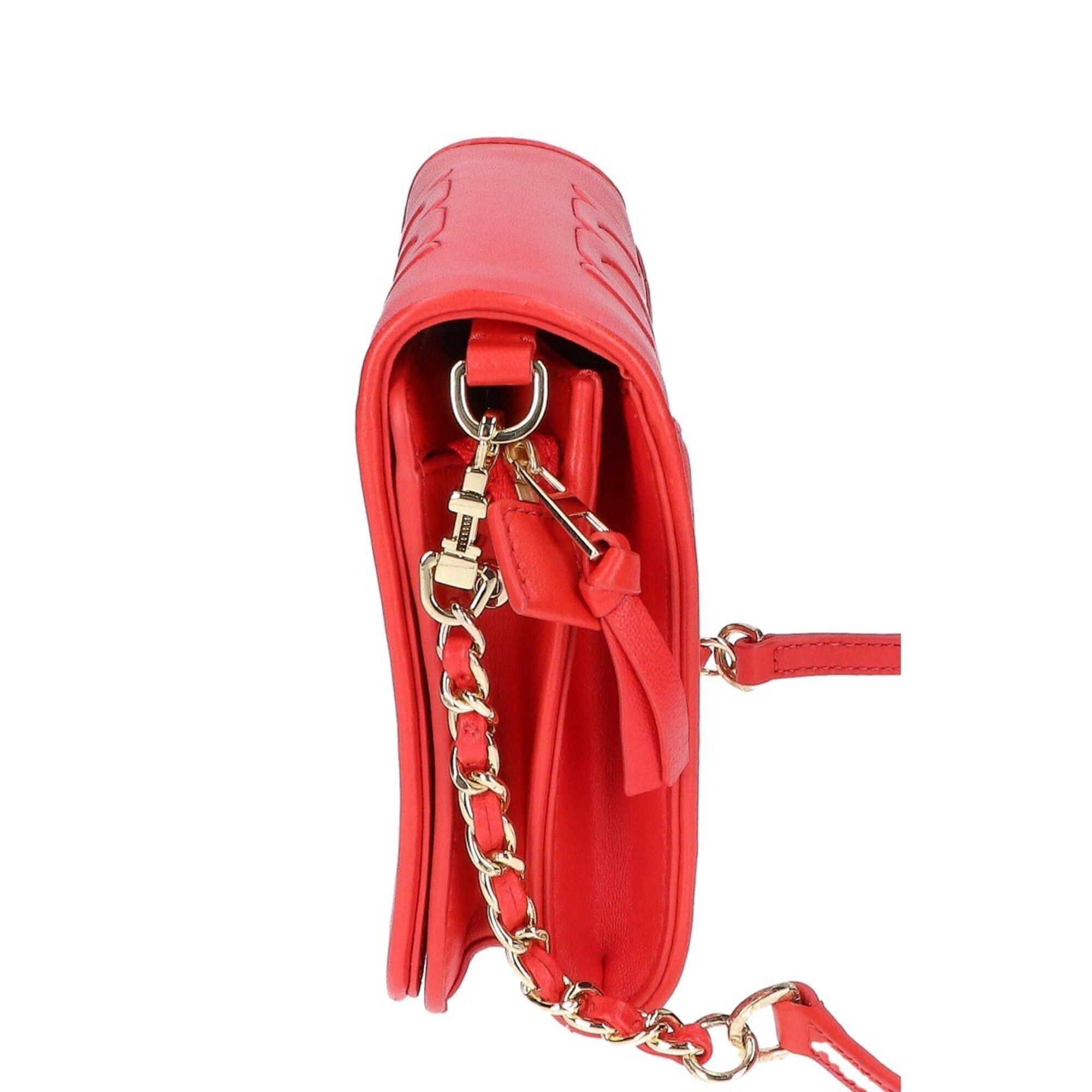 Tory Burch Tory Burch Leather Quilted Chain Shoulder Bag, Red, Women's Size ONE SIZE - 2 Thumbnail