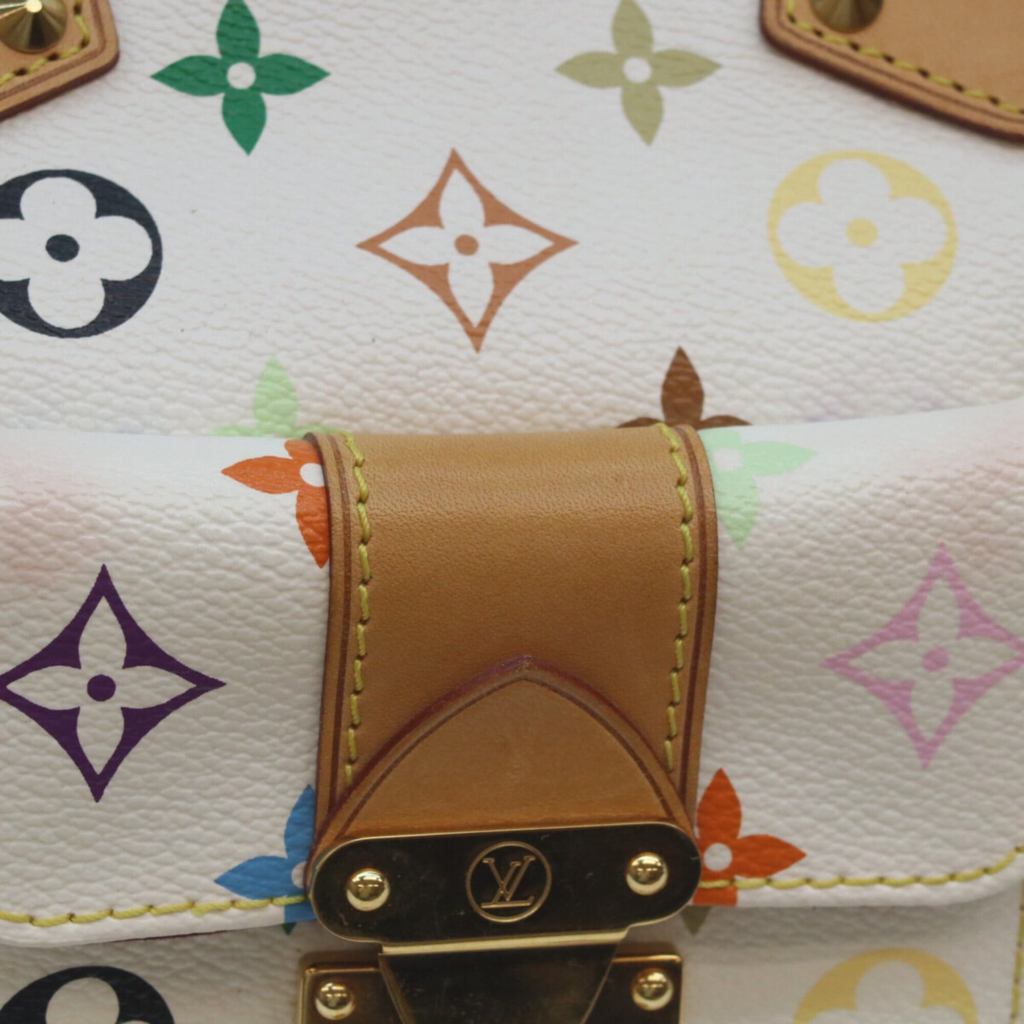 Louis Vuitton Louis Vuitton 2011 M93216 Monogram Multicolor Speedy 40 Boston Bag Blanc (White) Women's Size ONE SIZE - 6 Thumbnail