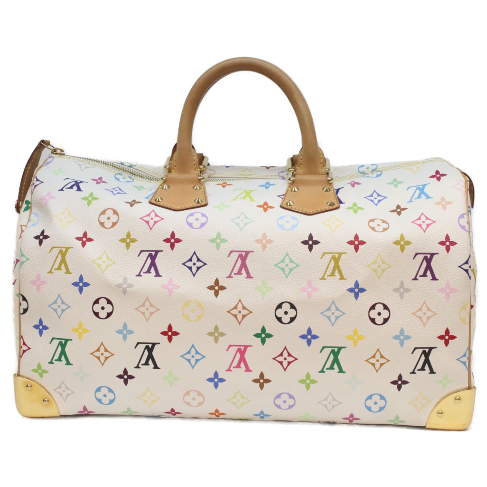Louis Vuitton Louis Vuitton 2011 M93216 Monogram Multicolor Speedy 40 Boston Bag Blanc (White) Women's Size ONE SIZE - 3 Thumbnail